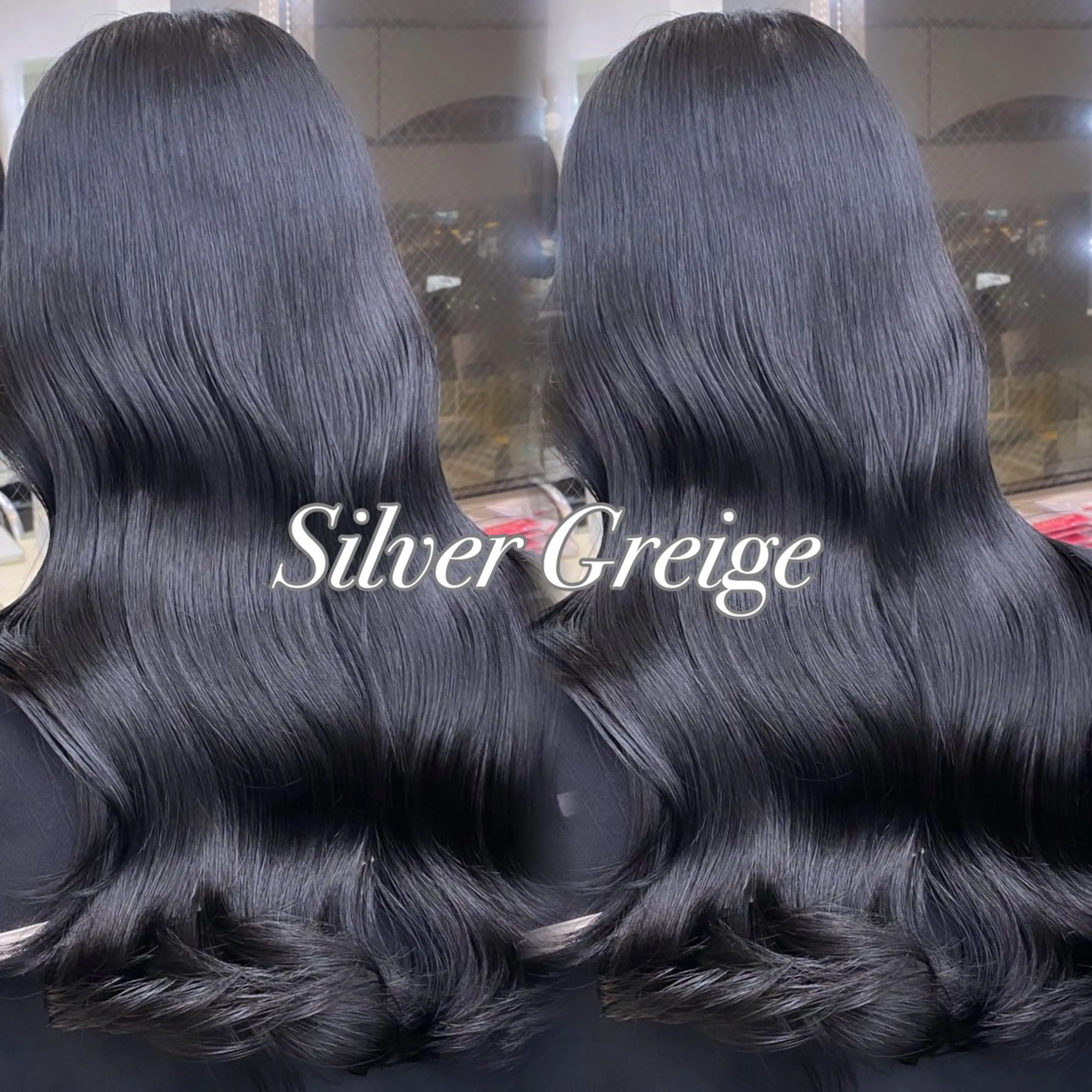 セミロング カラー 透明感カラー グレージュ シルバー シルバーグレージュ レイヤー/髪質改善 🩶KAITOのヘアスタイル