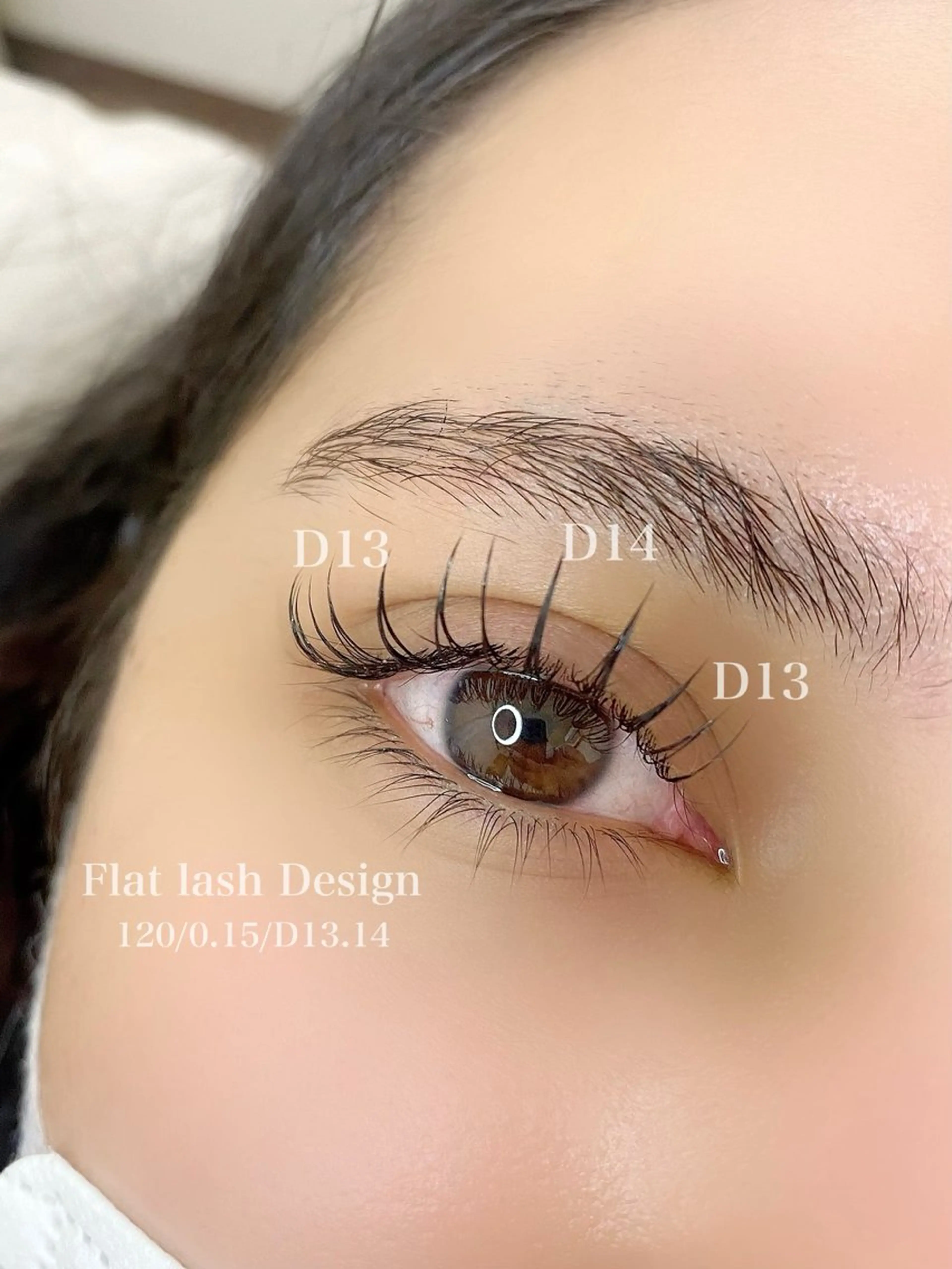 【フラットラッシュ120本（コーティング付き）】¥6500の写真