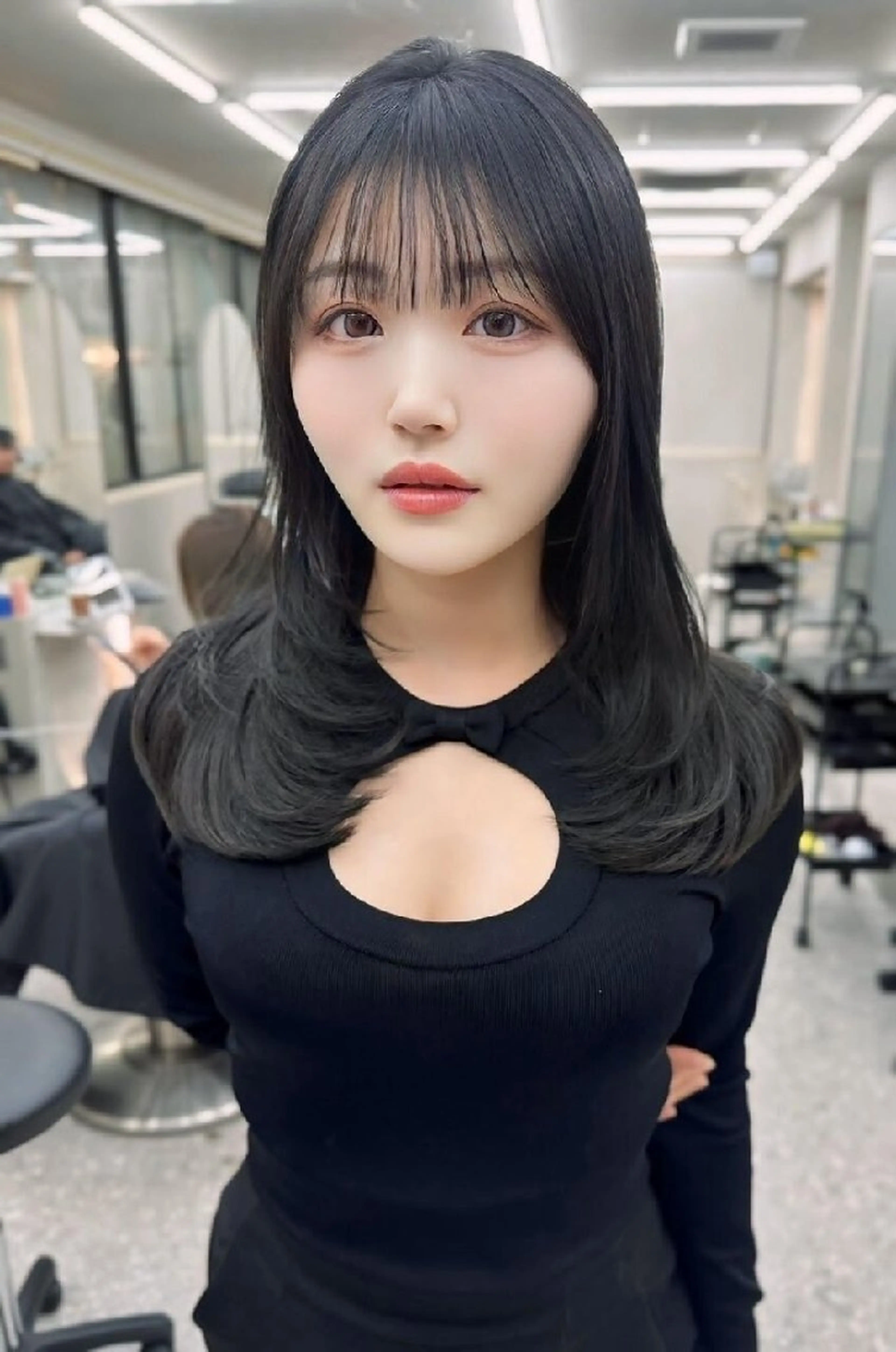 ロング カラー カット ヘアカラー トリートメント Lond Roleのヘアスタイル