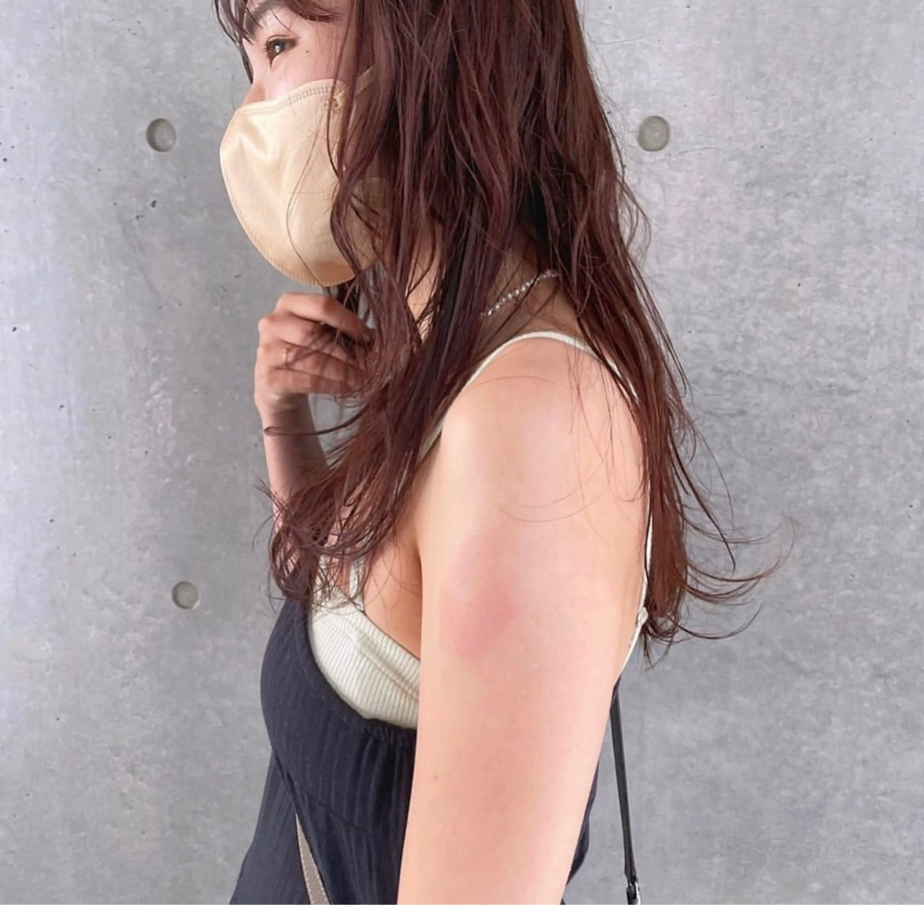 ロング カラー ピンクカラー カット ヘアカラー トリートメント GO TODAY SHAiRE SALON表参道Polaris店所属・暖色カラー/ピンク カラー/HARUKAのヘアスタイル