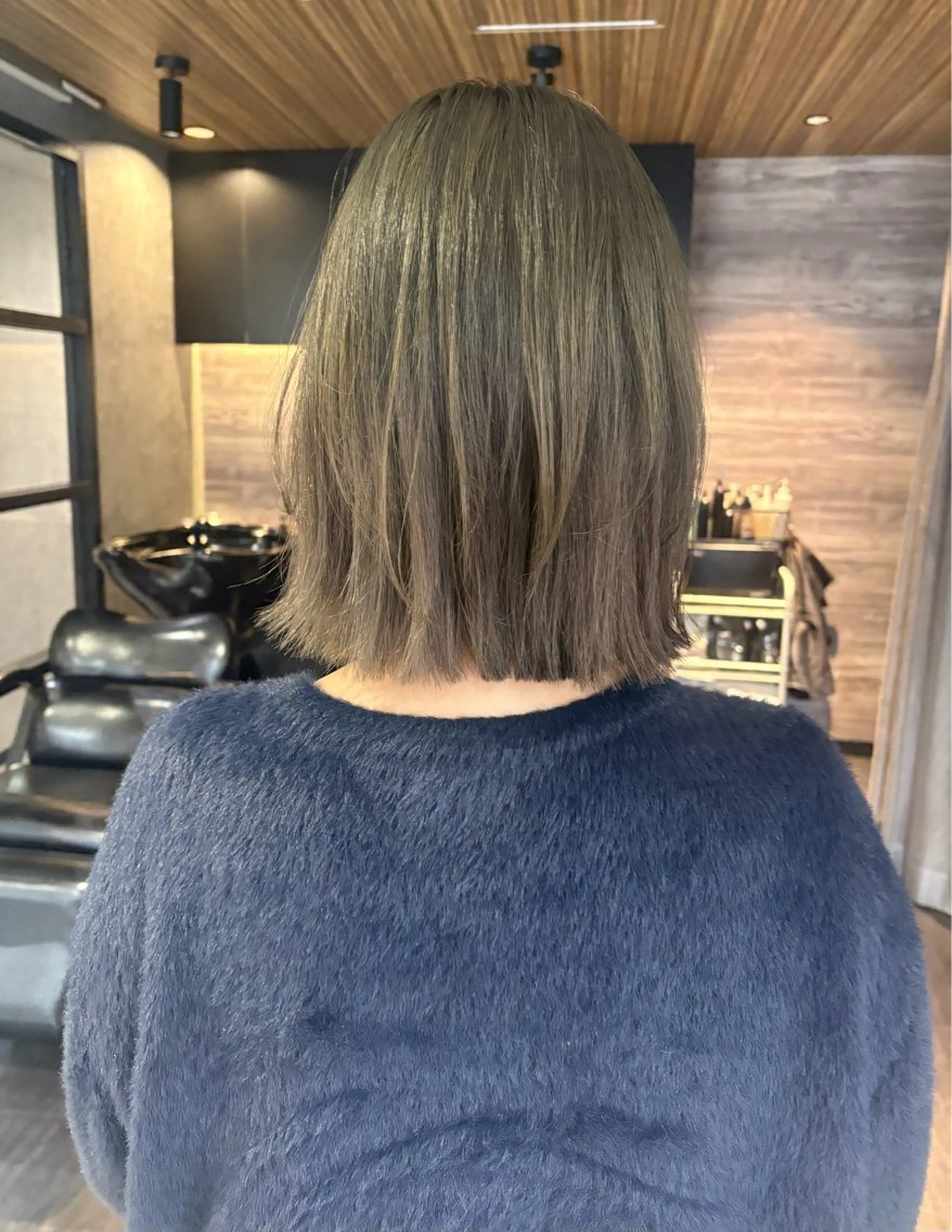 ミディアム ヘアカラー レイヤーカット/韓国 /艶髪/ダブルカラーのヘアスタイル