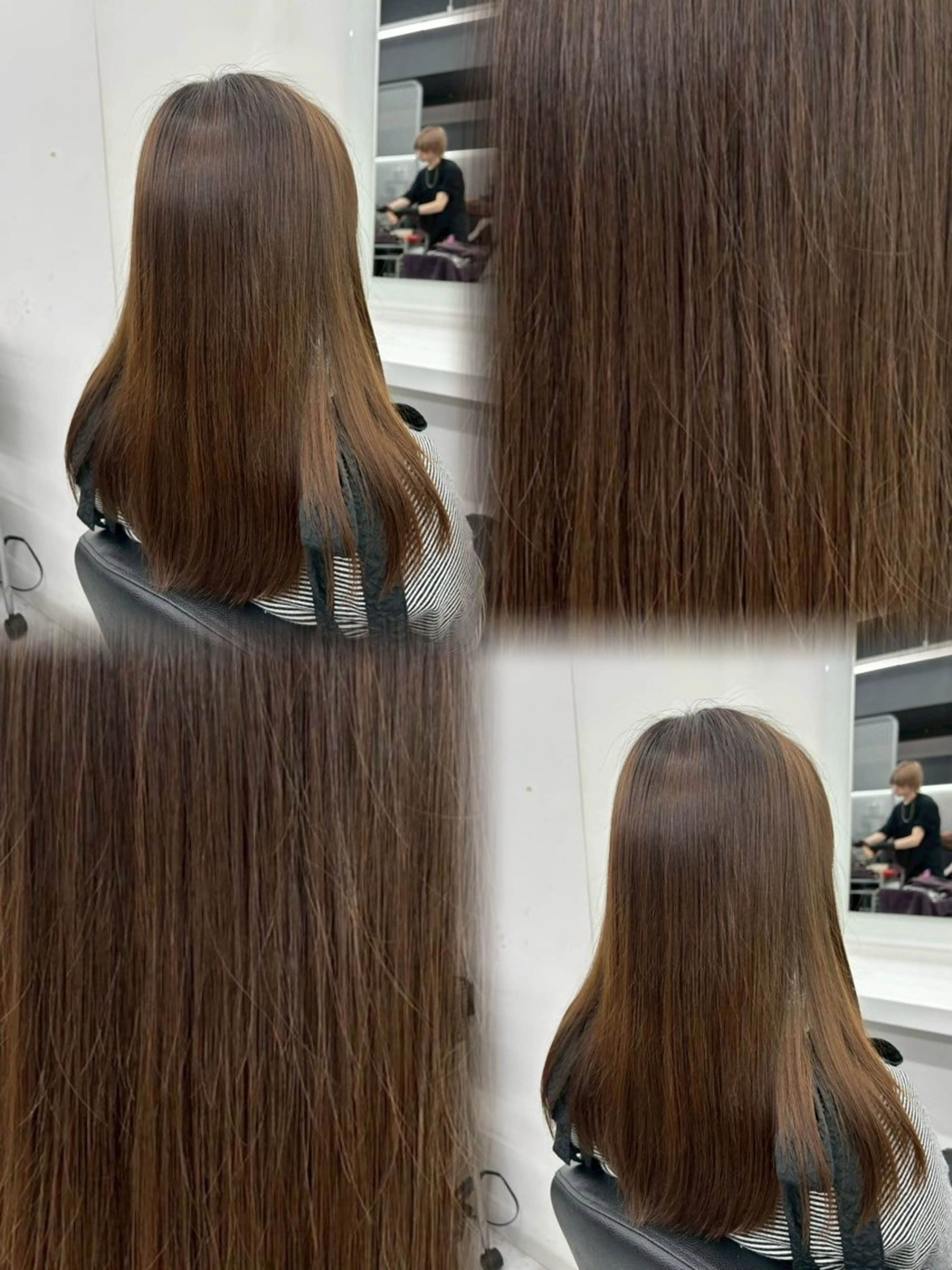 ロング カラー ヘアアレンジ 韓国ヘア/赤み消し /大人透明感🫧のヘアスタイル