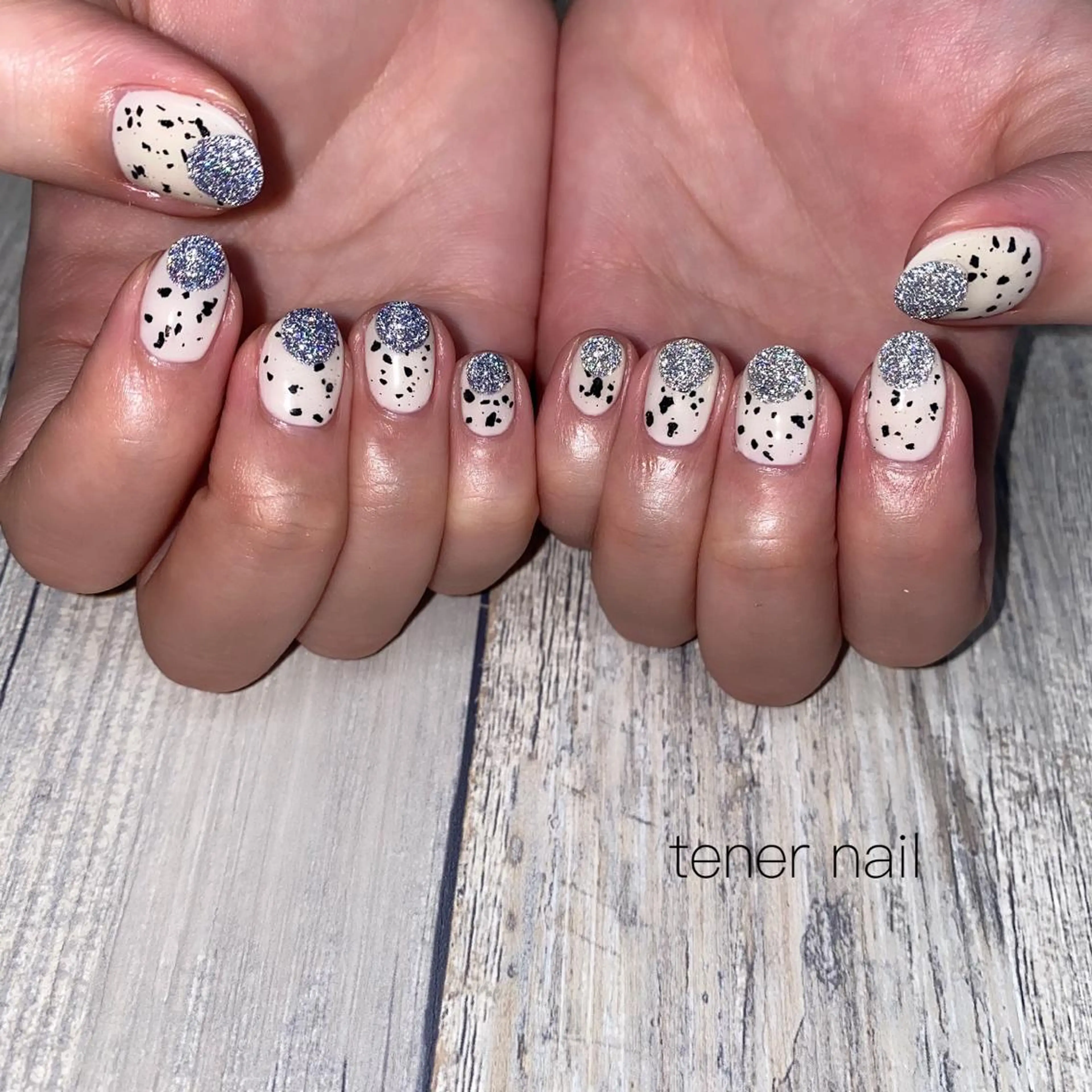 ネイル フラッシュネイル ラメ(グリッター) テネルネイル tener nailのネイルデザイン