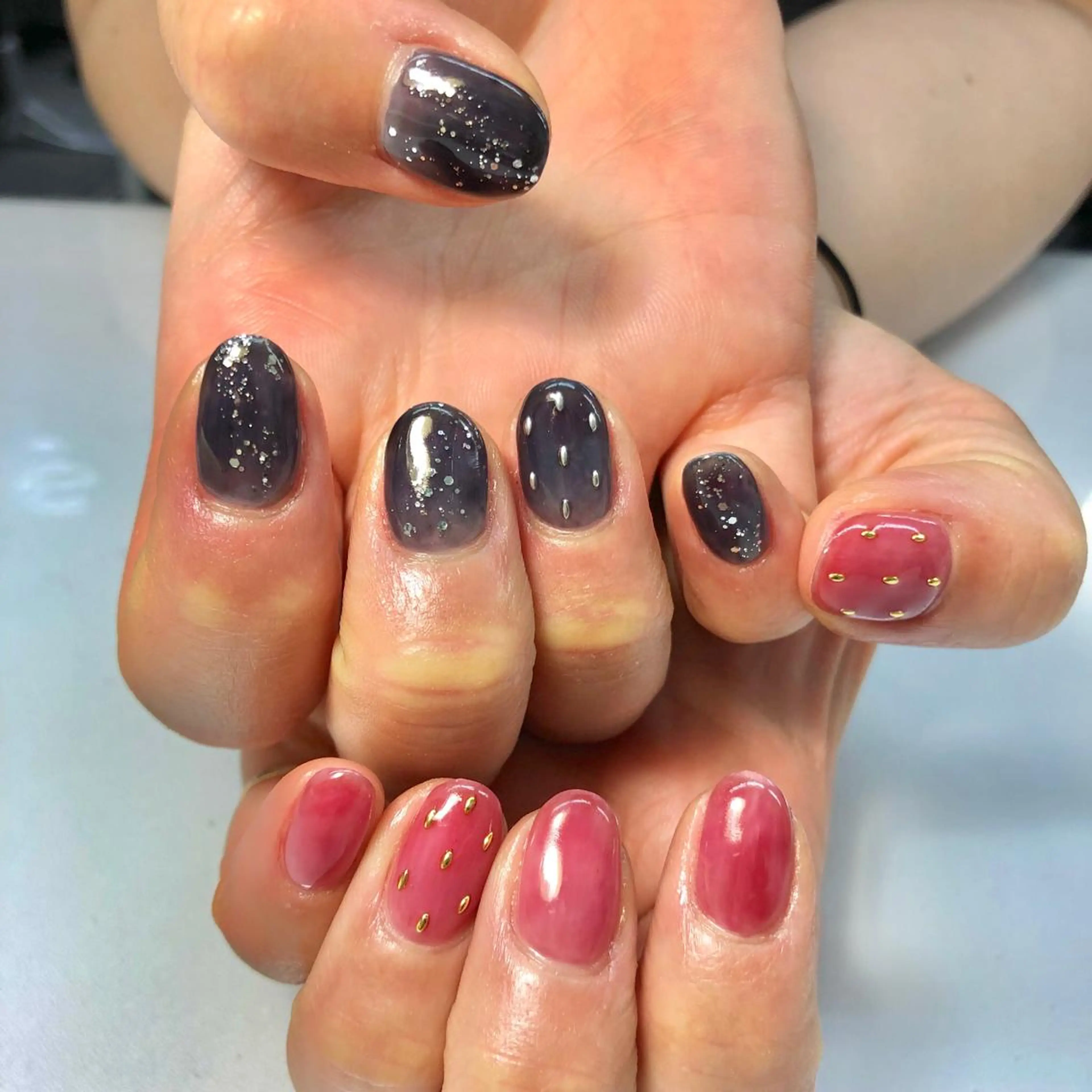 ネイル ラメ(グリッター) Tocowaka マエダのネイルデザイン