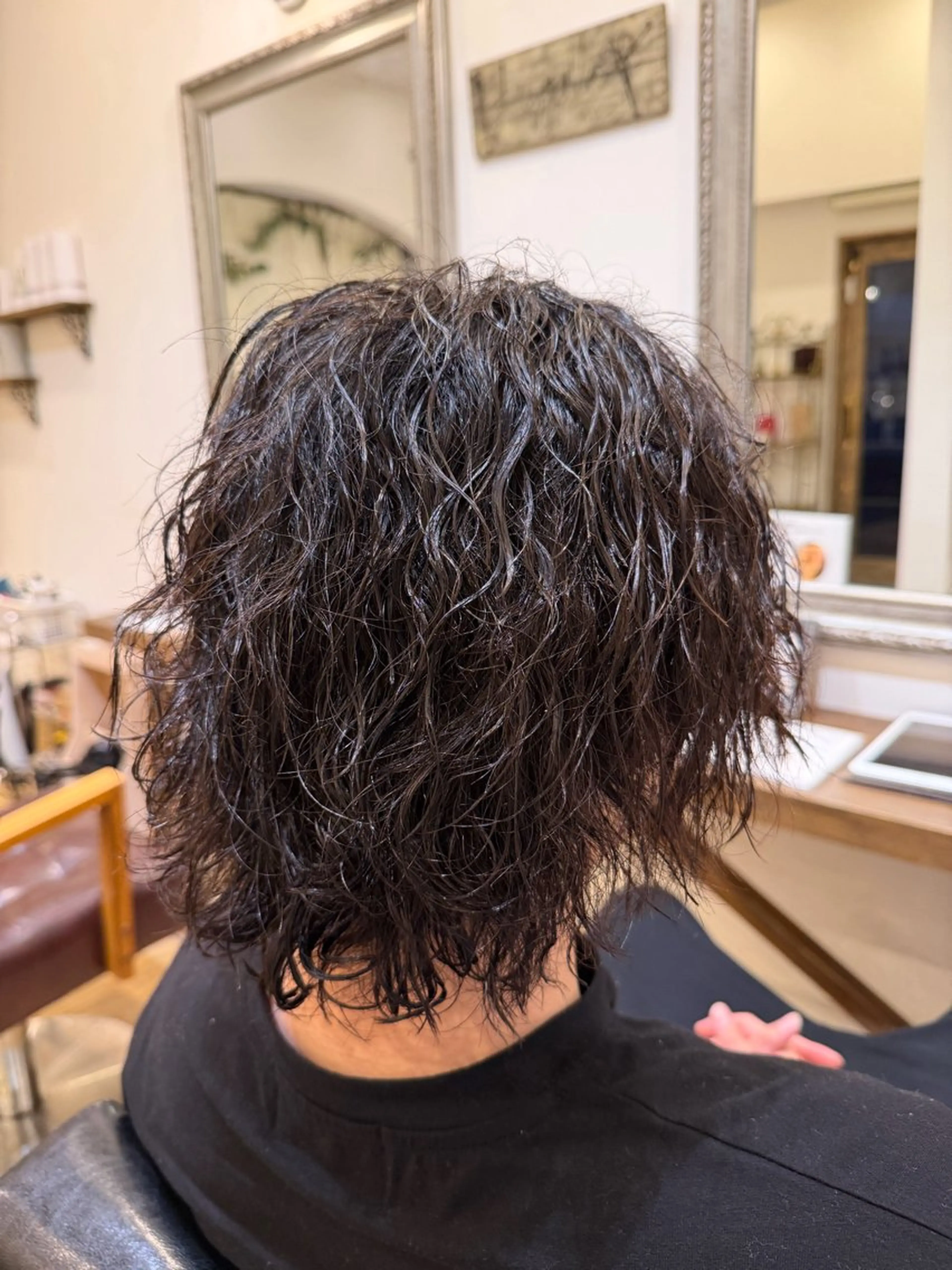 ミディアム カット パーマ メンズ指名多数 ✂︎松本明日翔のヘアスタイル