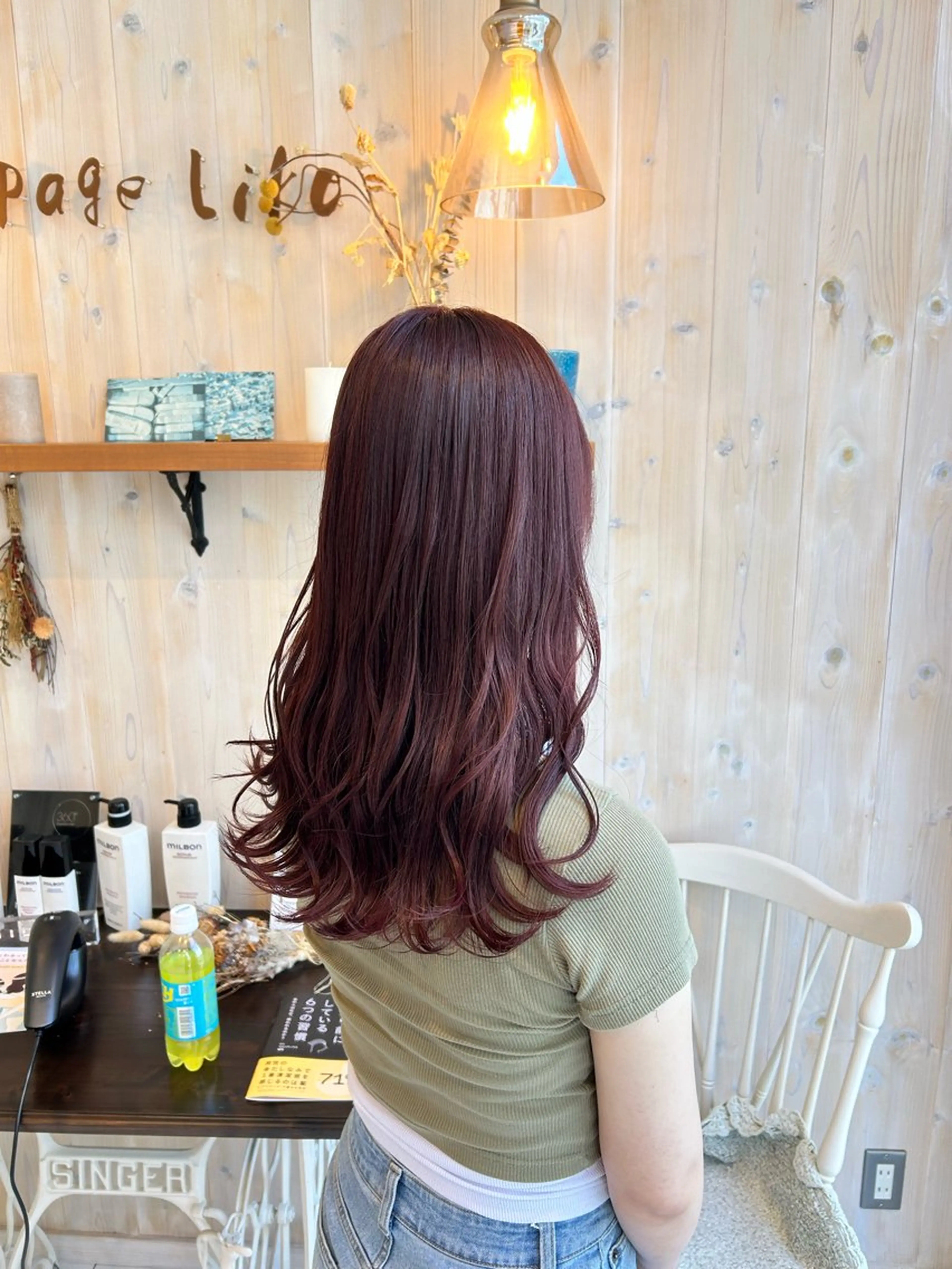 ミディアム カラー ブリーチ ダブルカラー ブリーチなしカラー カット ヘアカラー アニメオタク美容師/ miharuのヘアスタイル