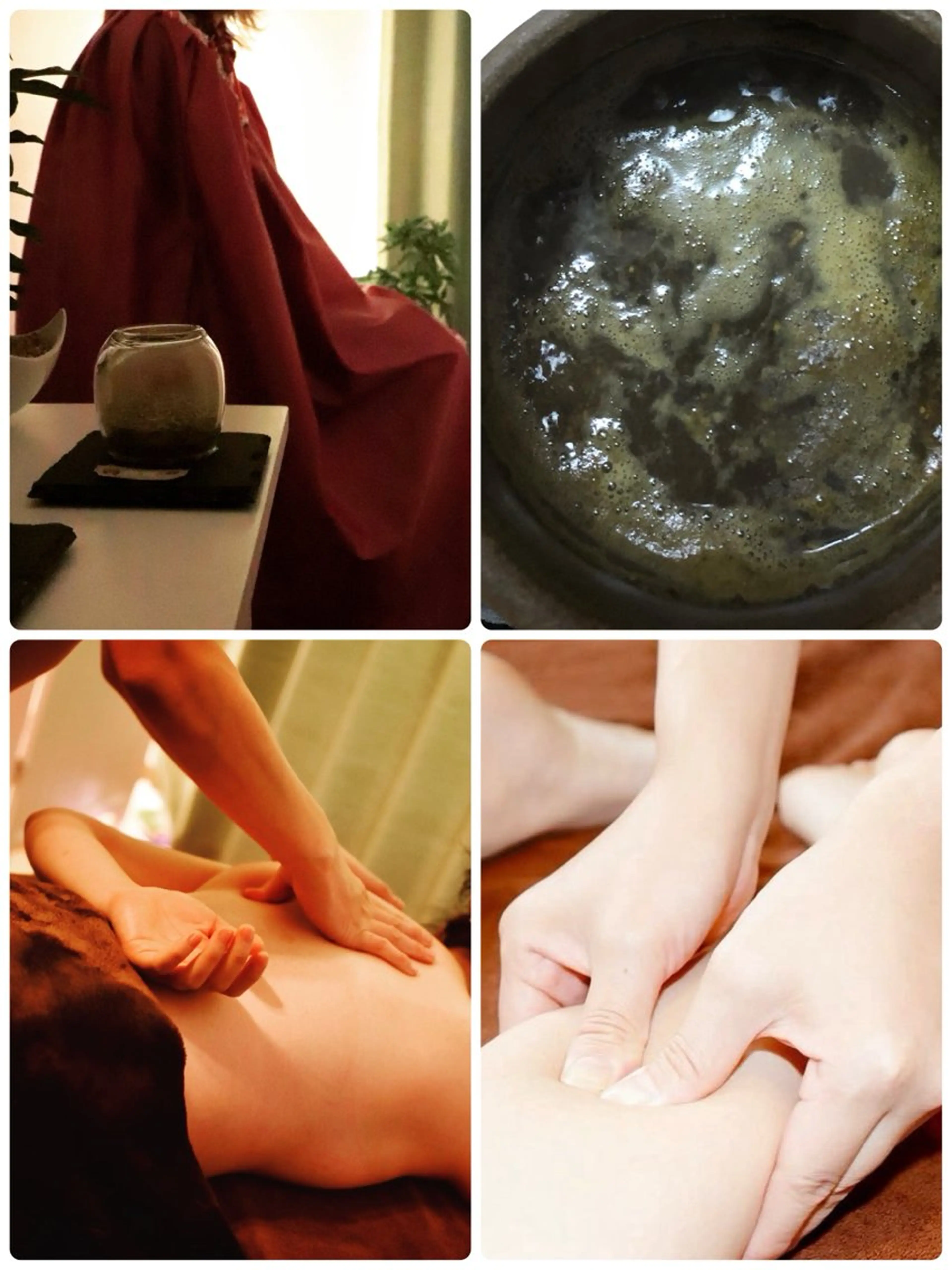 黄土よもぎ蒸し×全身オイルケア60分の写真