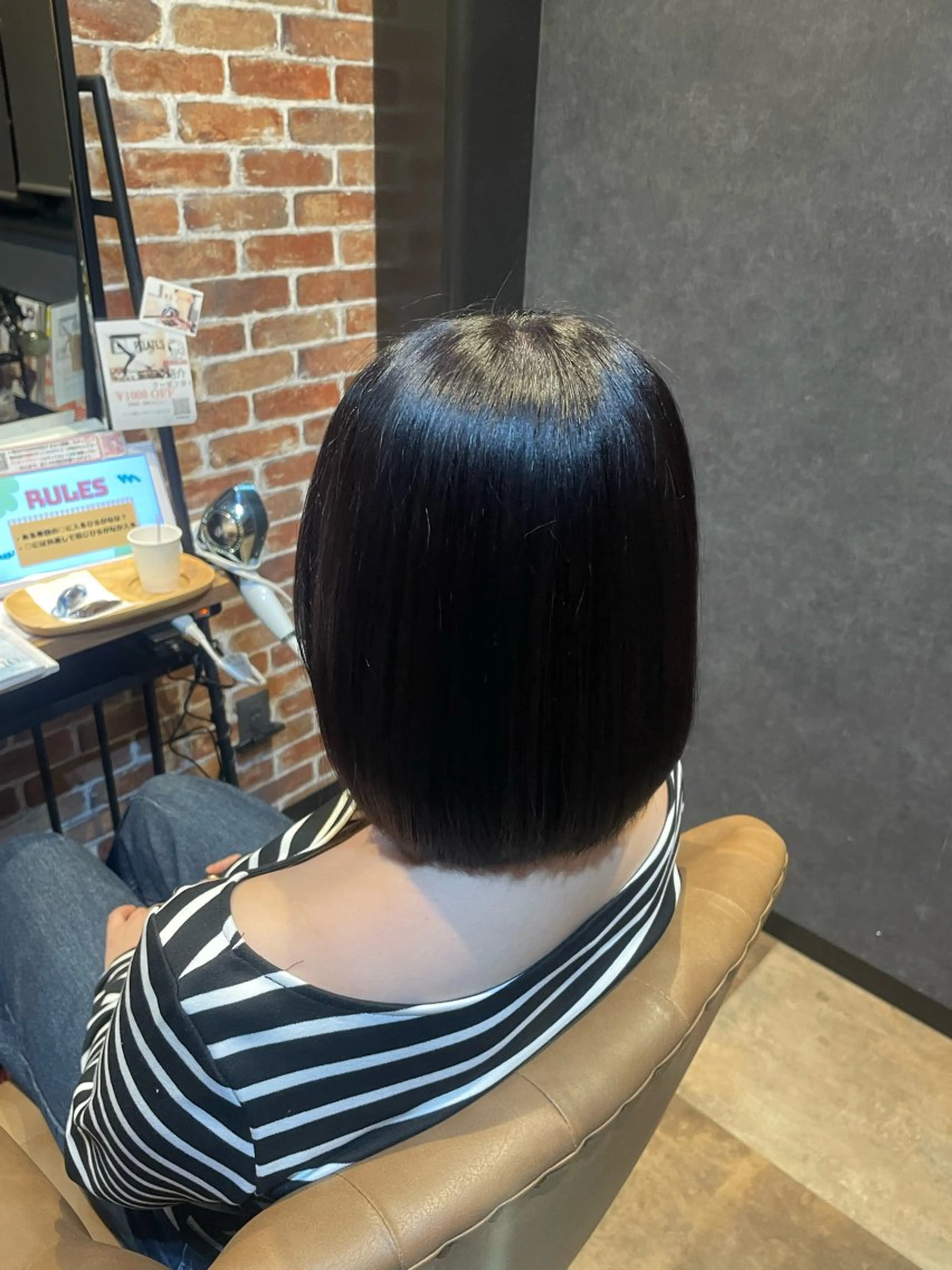 カラー 透明感カラー ヘアカラー 中里 優羽のヘアスタイル