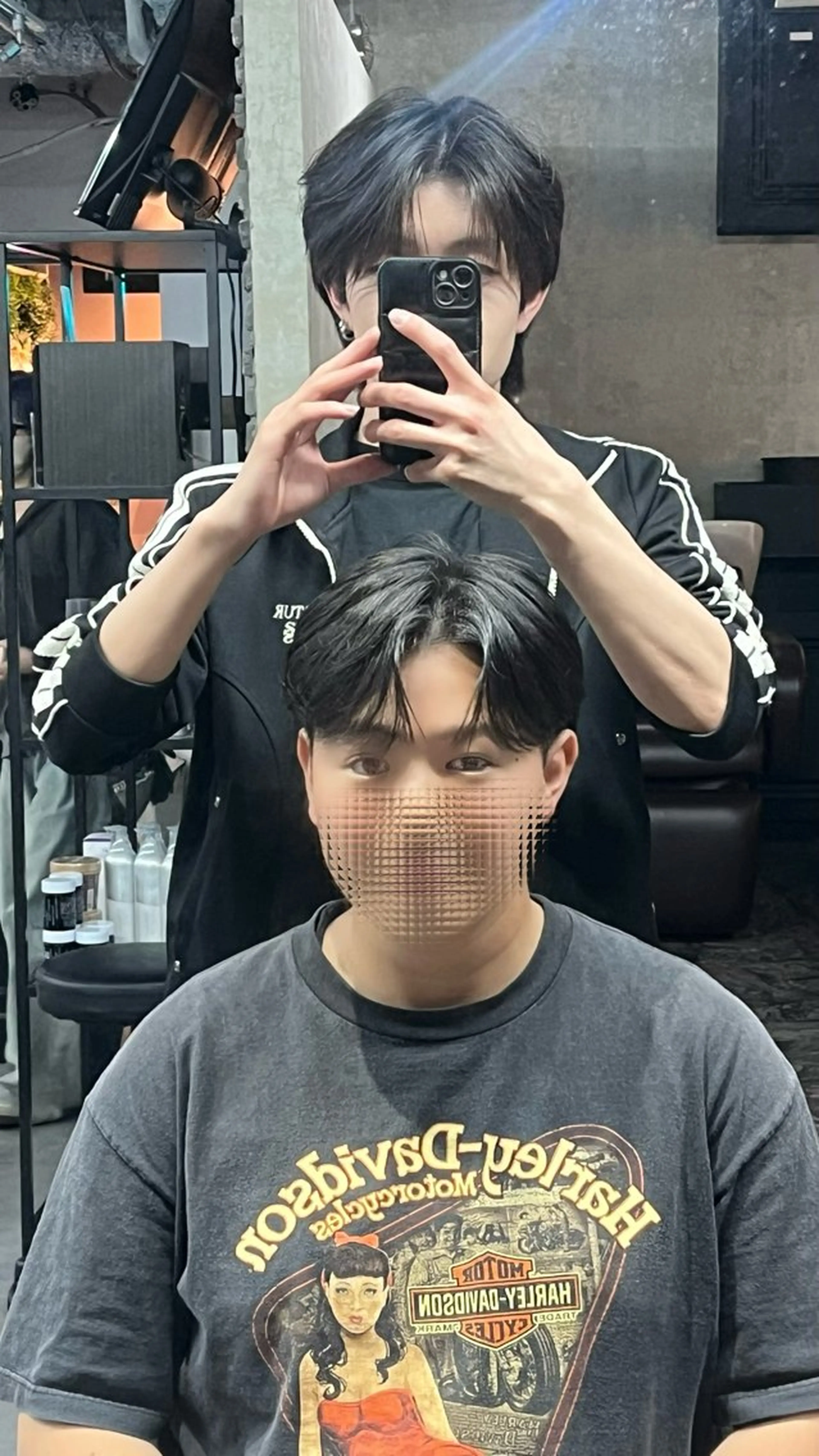 メンズ センターパート メンズ韓国風 郷司 秀哉のヘアスタイル