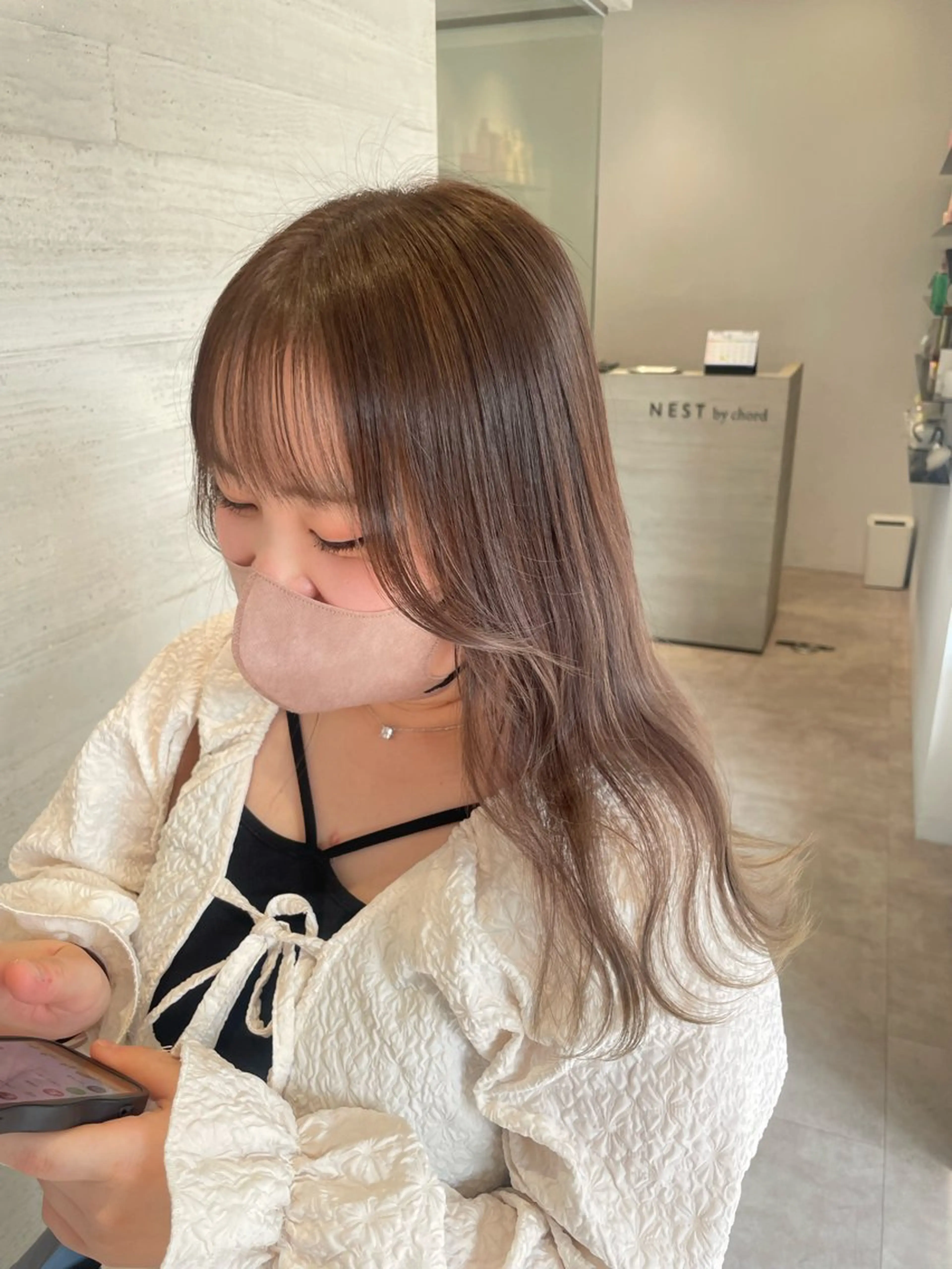 セミロング 🤍tomoka 🤍のヘアスタイル