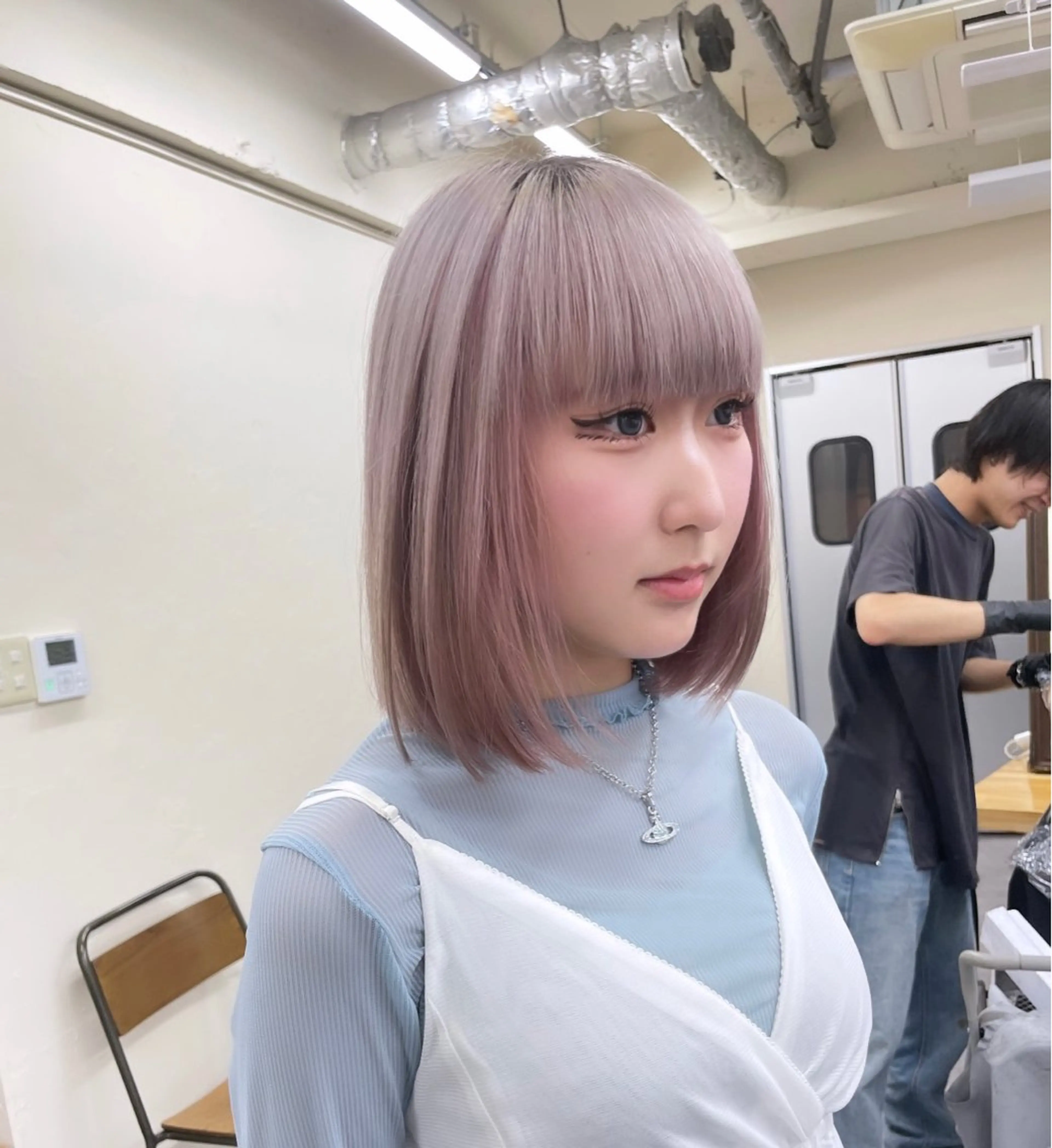 セミロング カラー ウルフ・ボブ モデル✵HARUTOのヘアスタイル