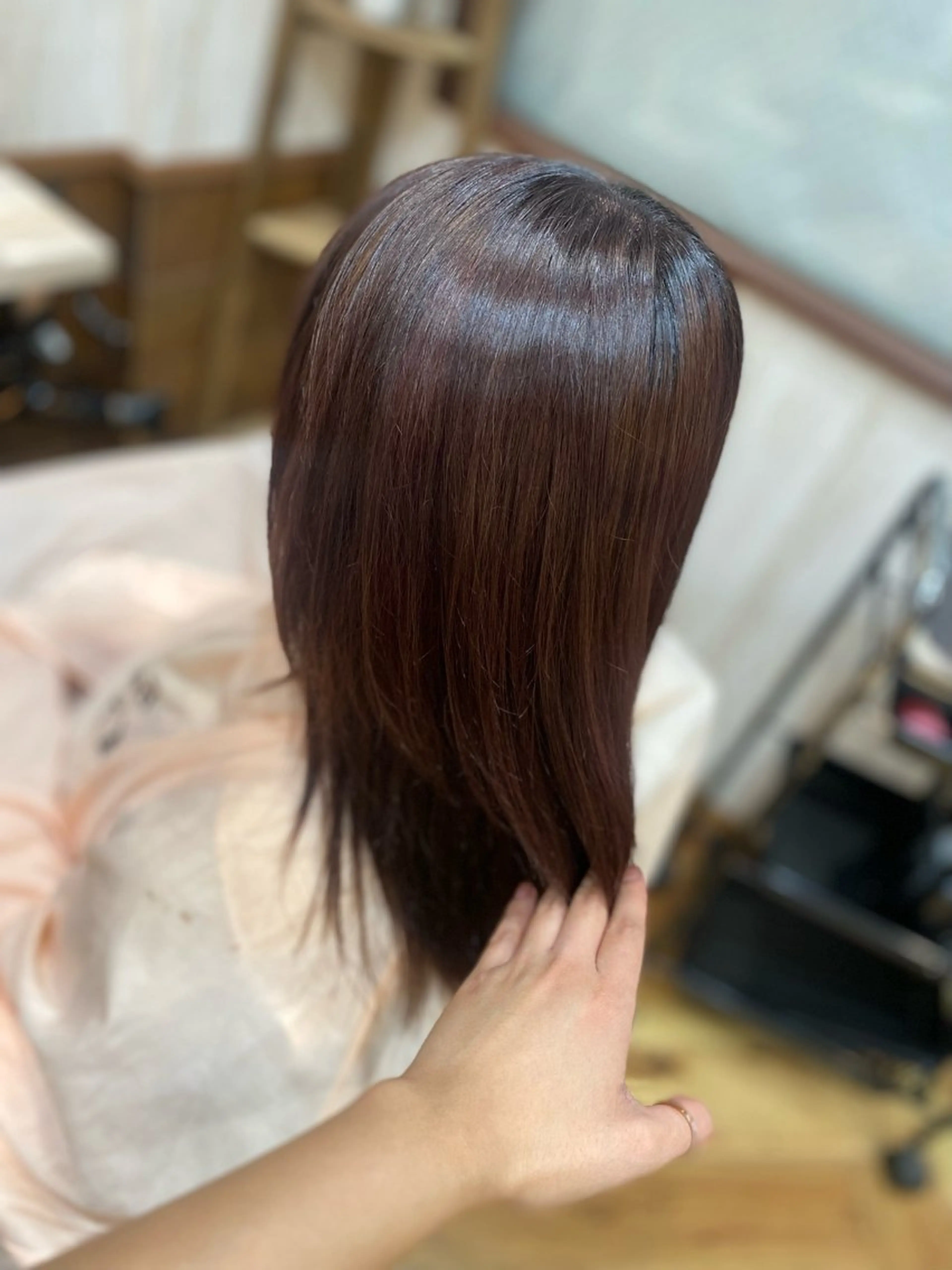 セミロング 山中 パトリシアのヘアスタイル