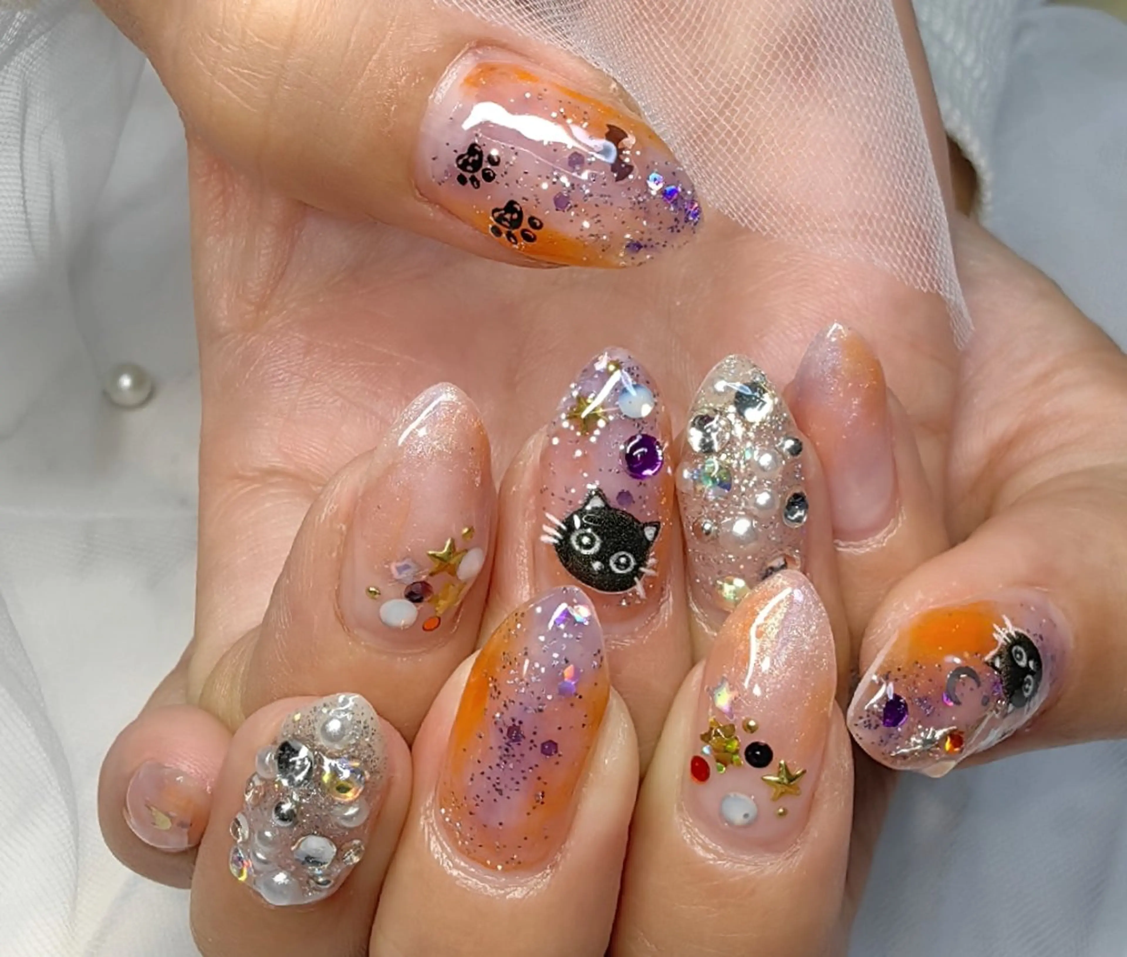 ネイル ハロウィン ハンドネイル reve あやののネイルデザイン