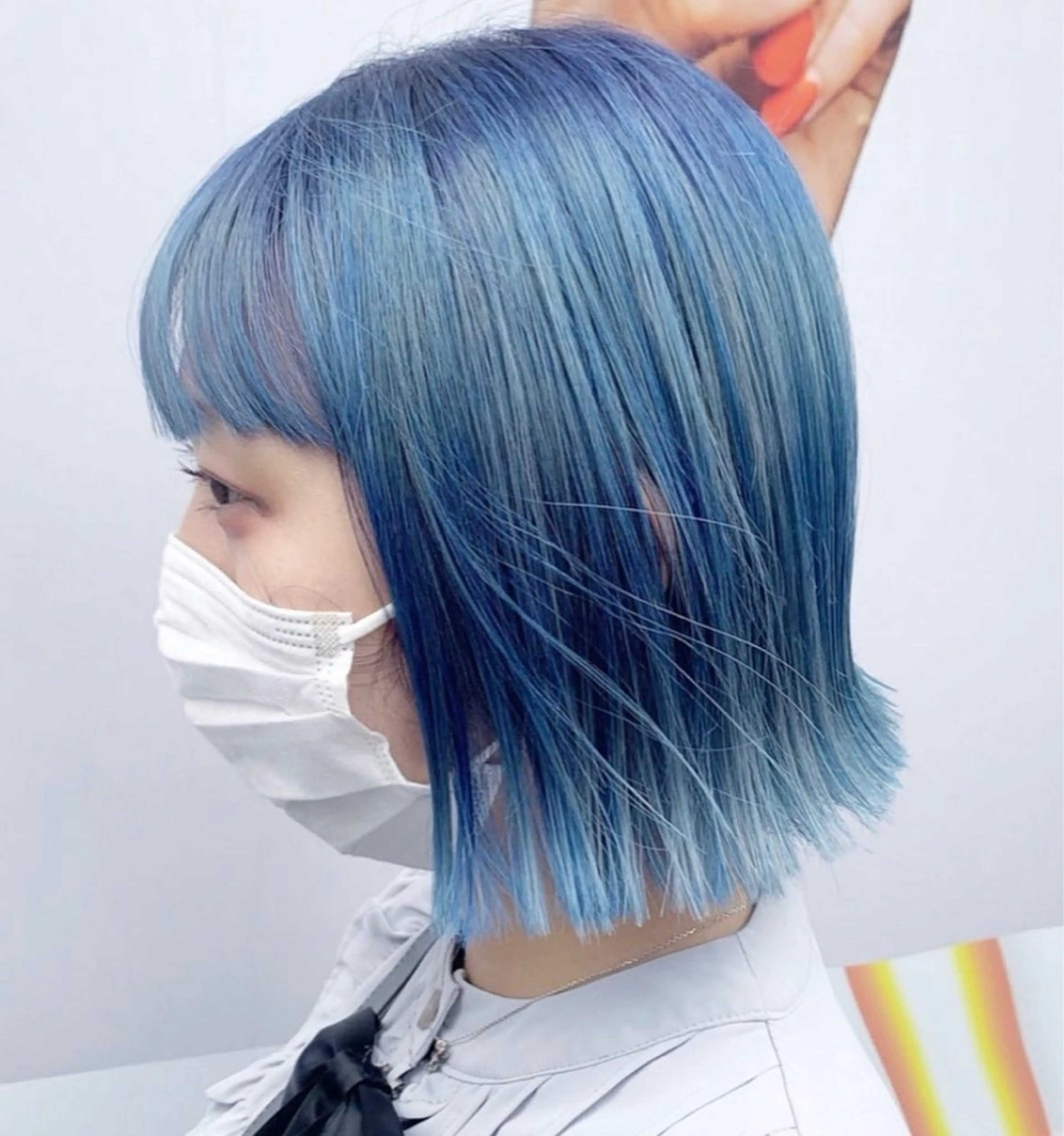 ミディアム カラー ブリーチ ヘアカラー ヘアセット💘 似合わせカラーのヘアスタイル