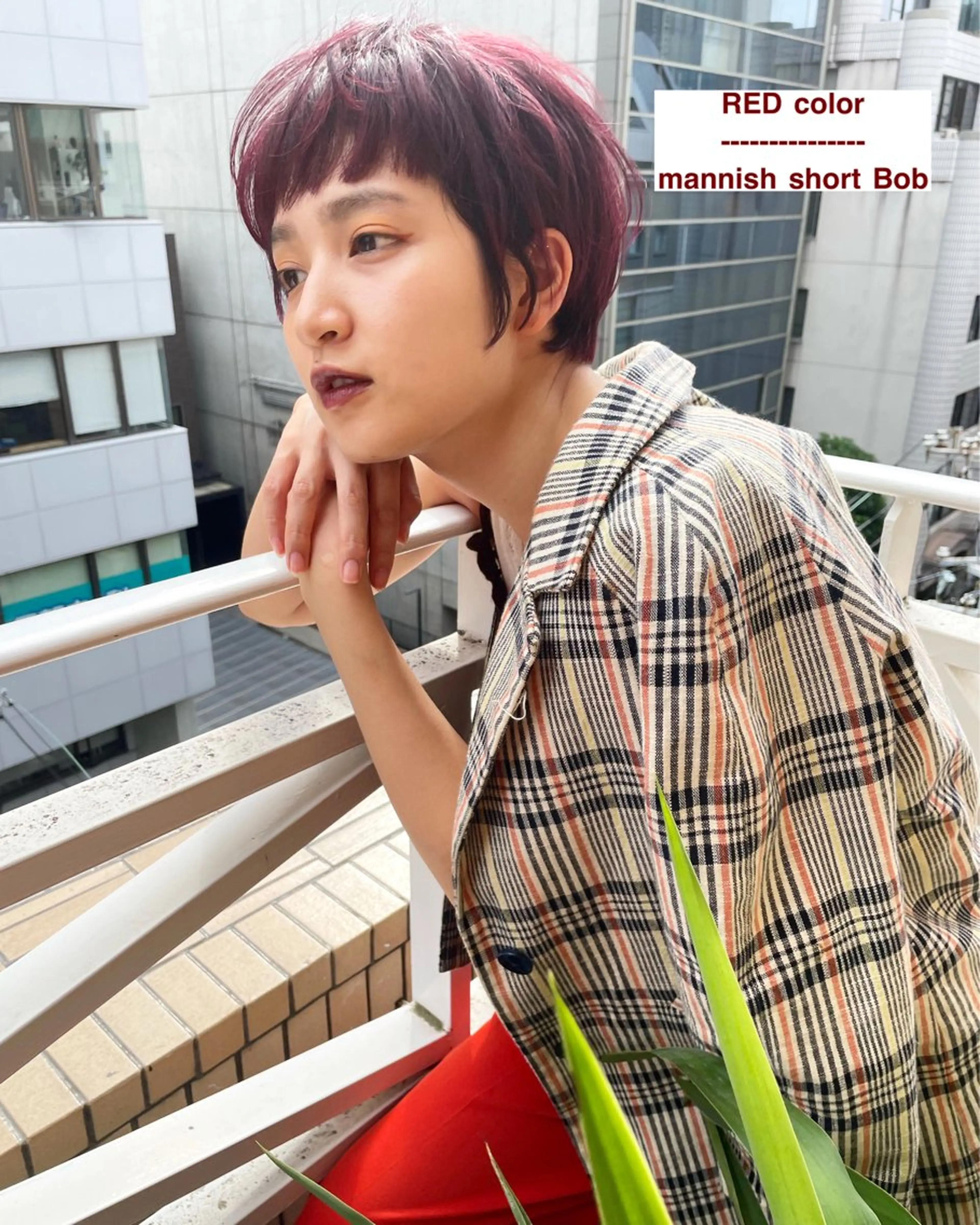 ショート カラー カット ヘアカラー トリートメント ショート/ボブ/ 心斎橋/宮脇美奈のヘアスタイル