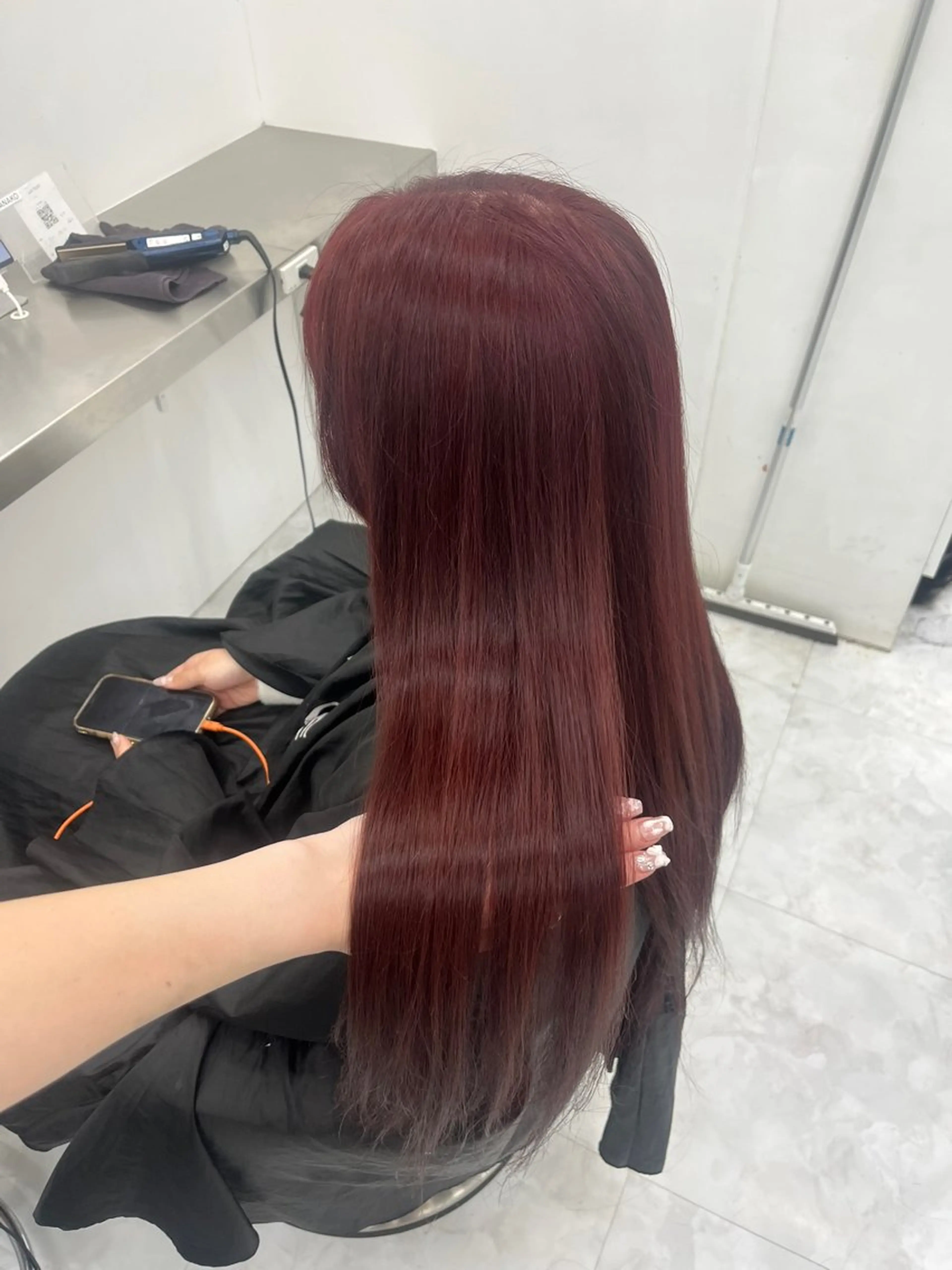 ロング カラー ヘアアレンジ ヘアカラー ヘアセット 🫧‪🎀うる艶暖色 🏹Nanako🎀のヘアスタイル