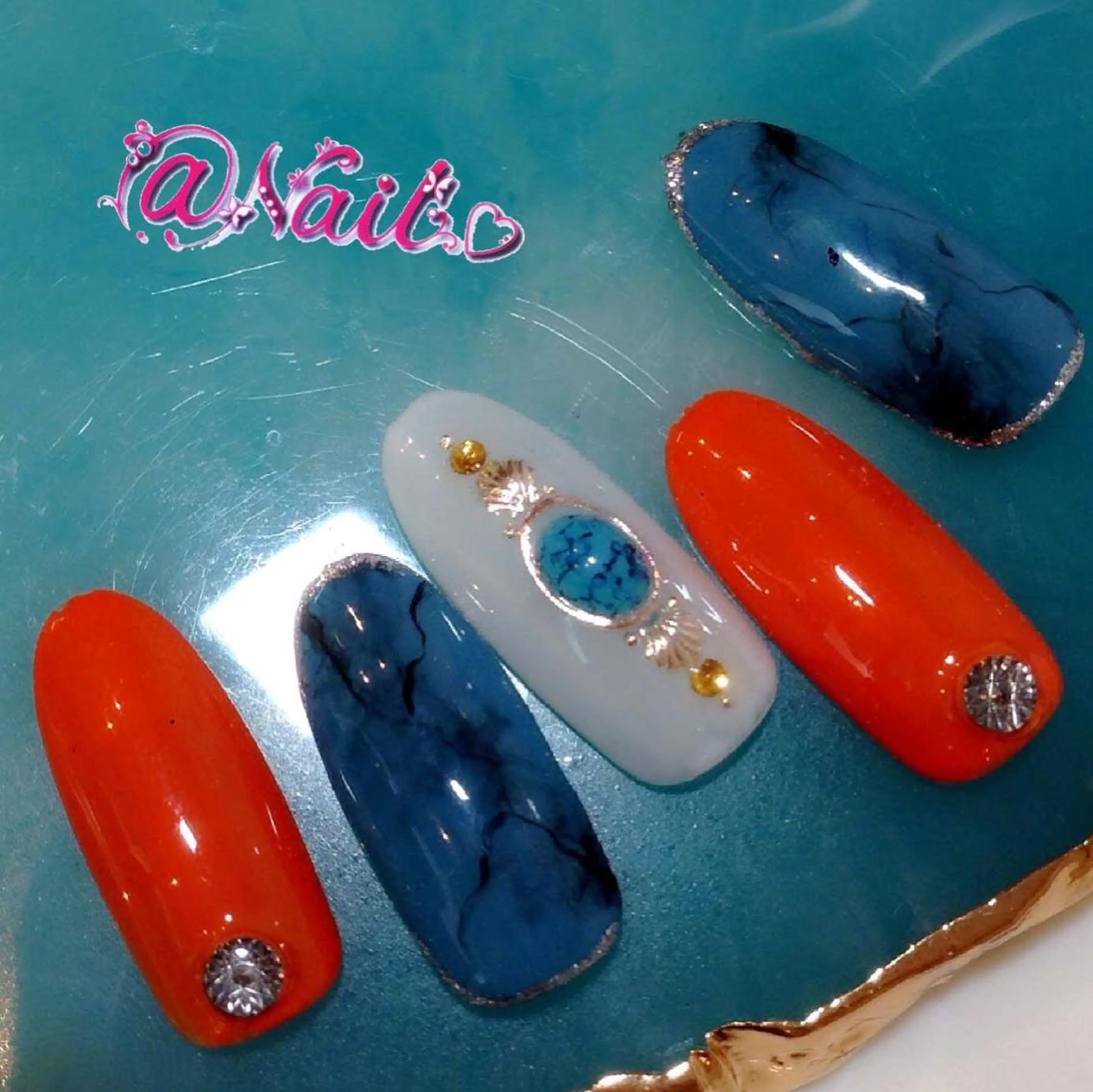 ネイル ネイルチップ 小尾 栞のネイルデザイン