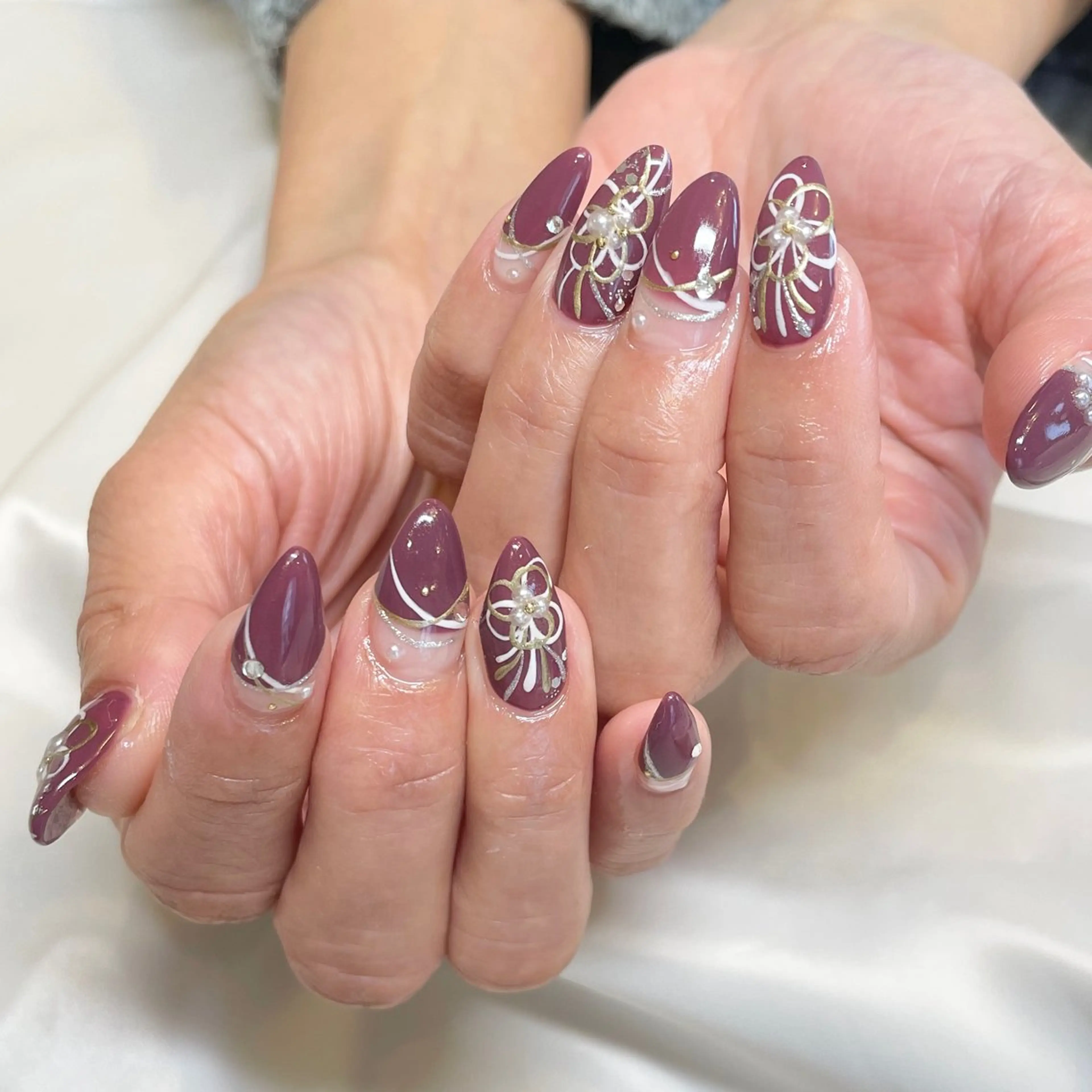 ネイル 成人式 ハンドネイル ui nailのネイルデザイン