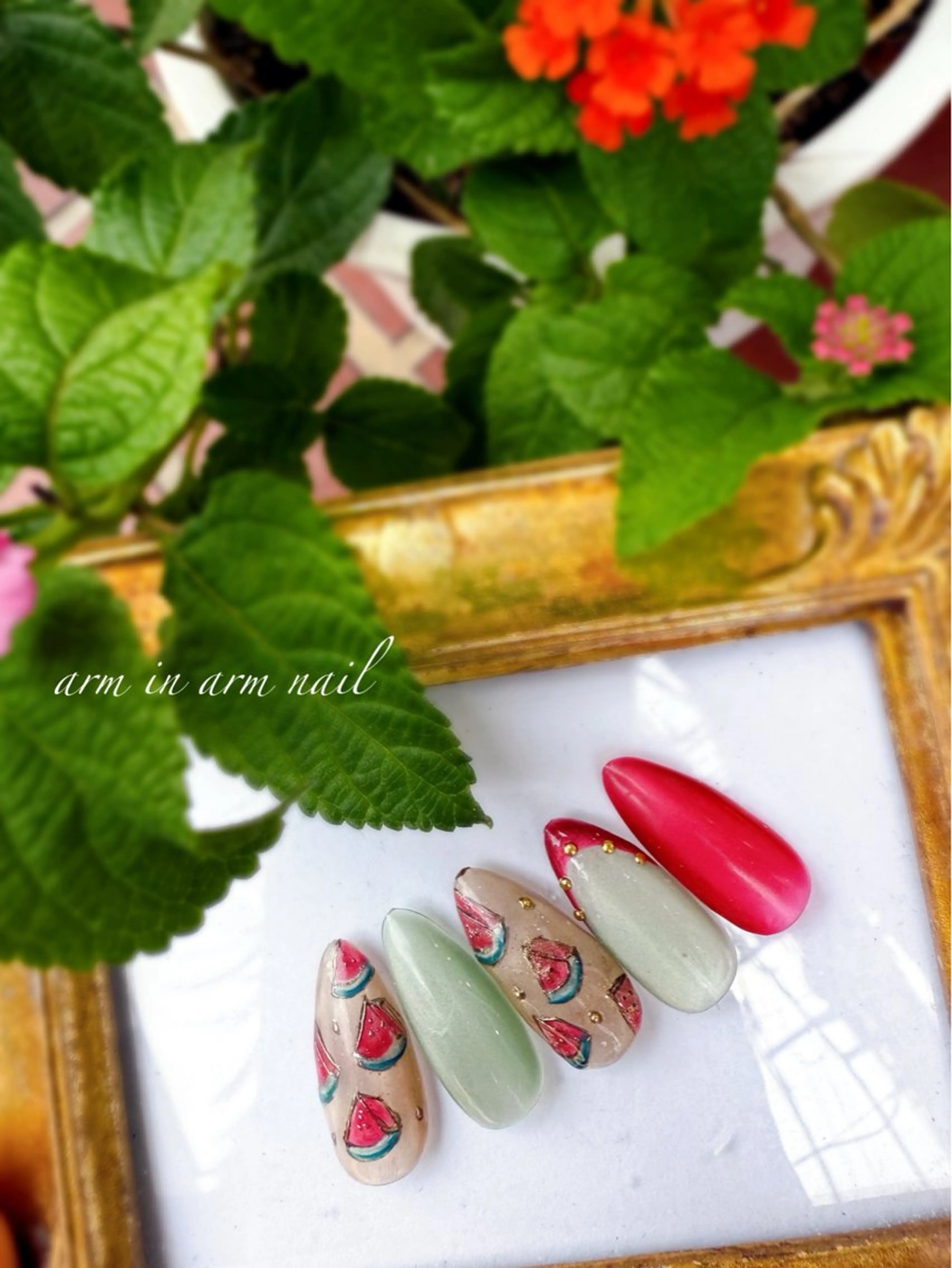 ネイル arm in arm ︎✿Yamamotoのマツエク・マツパデザイン