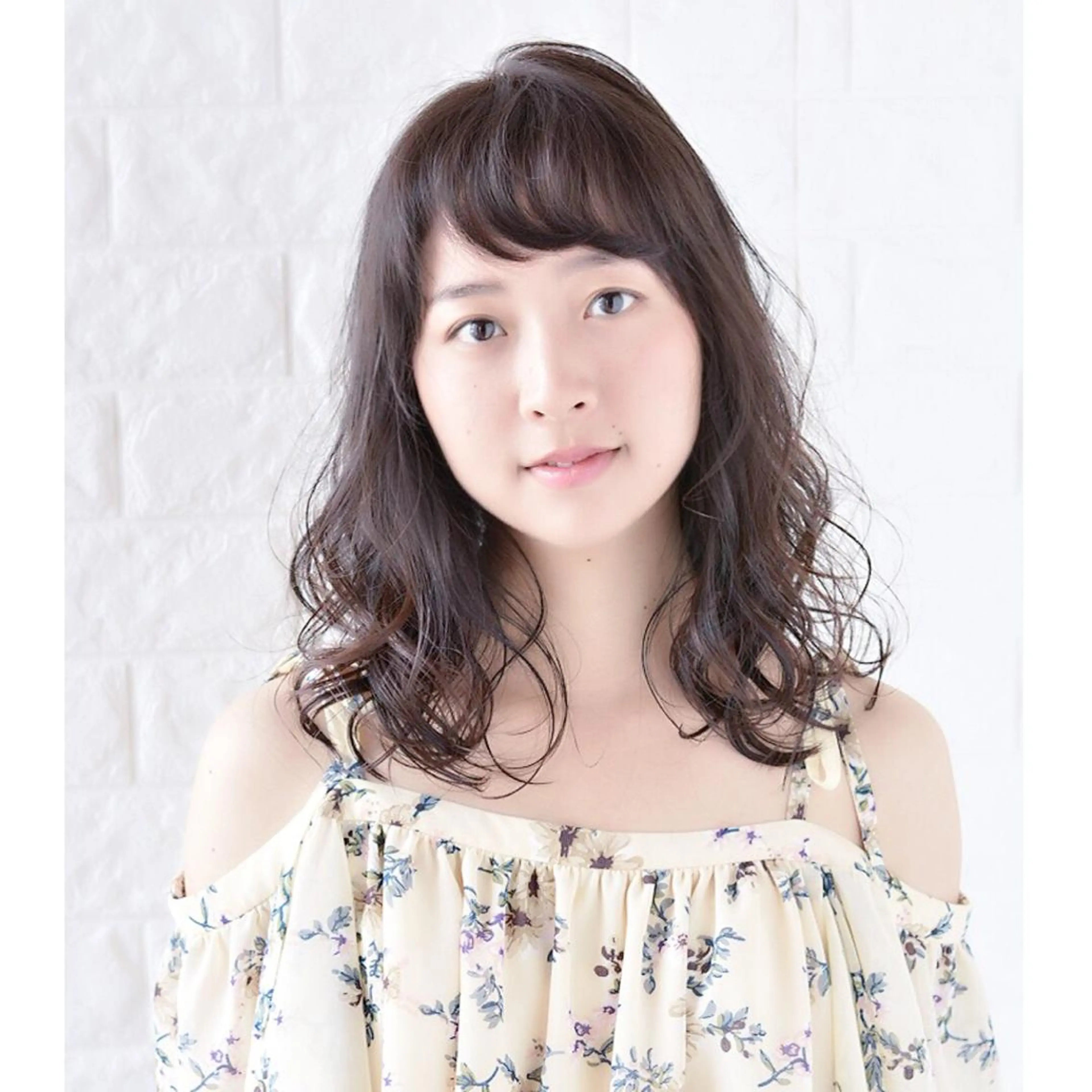 ミディアム カラー パーマ アッシュ オリーブアッシュ 髪質改善特化KIZU /艶髪研究（京都）のヘアスタイル