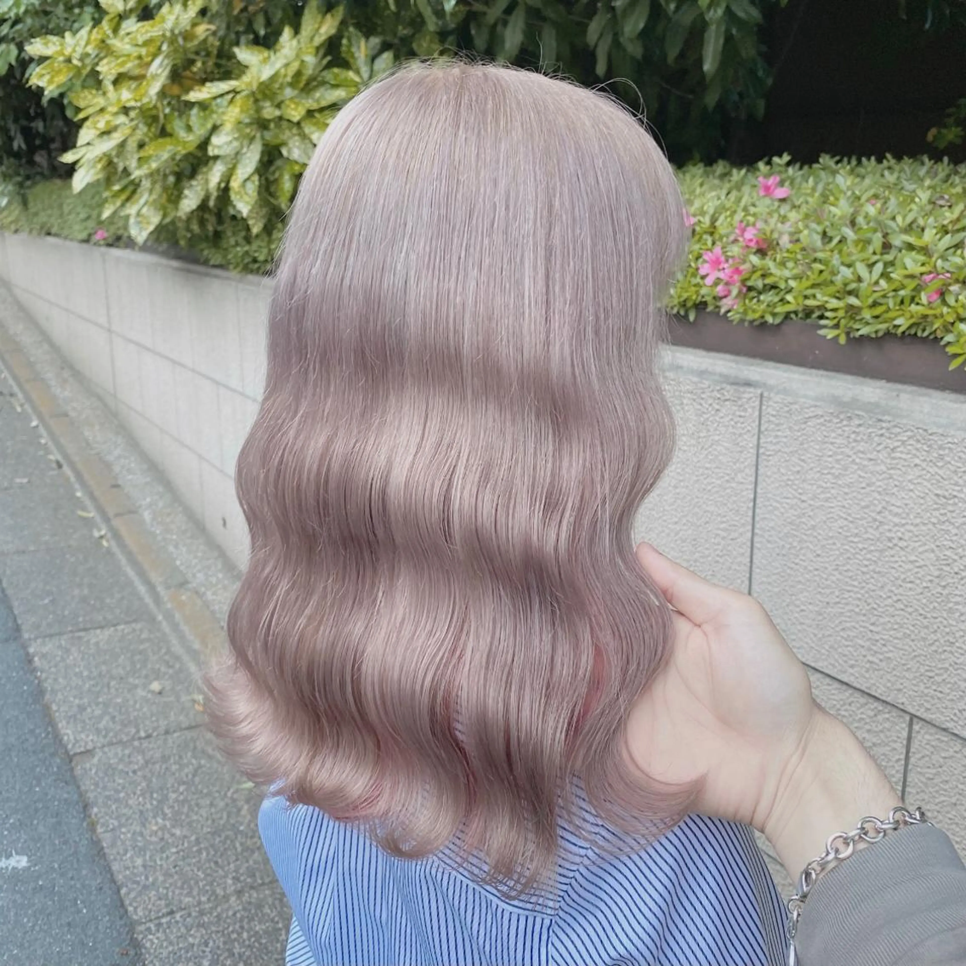 ミディアム カラー ヘアアレンジ メンズ キッズ マツエク・マツパ ハイトーン美容師 MASATOのヘアスタイル