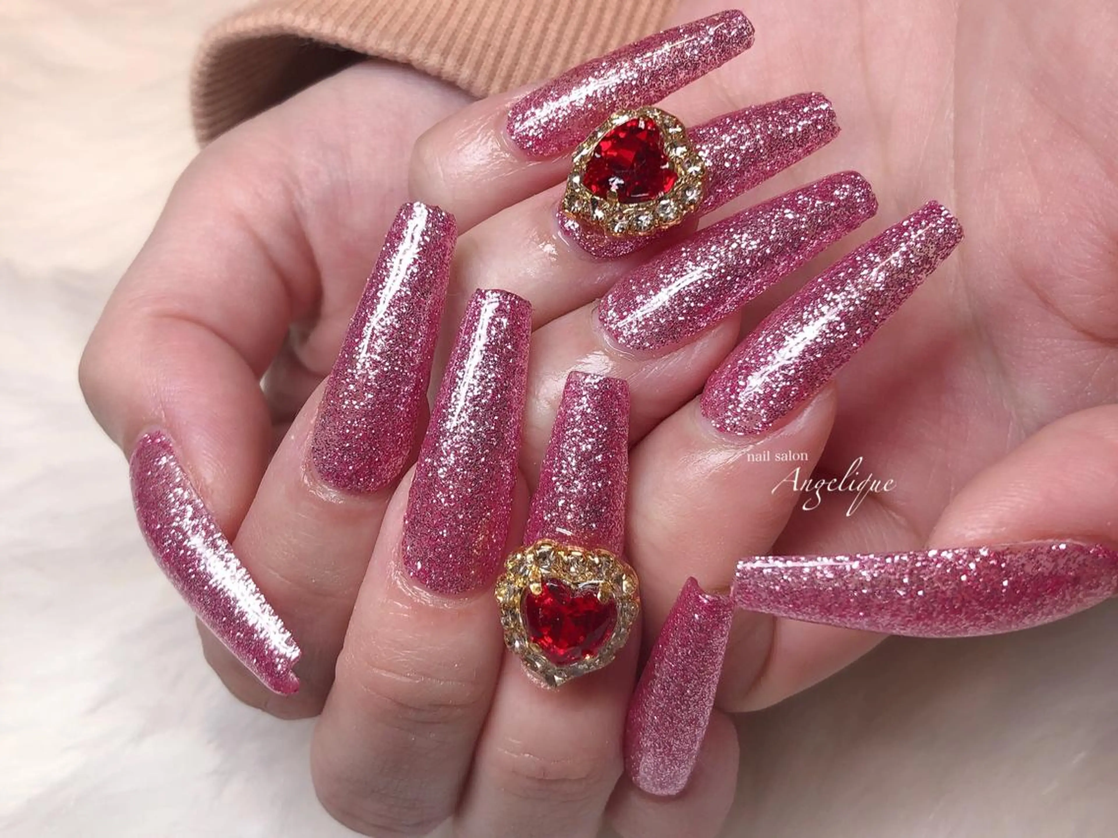ネイル ロングネイル Nail salon Angeliqueのネイルデザイン