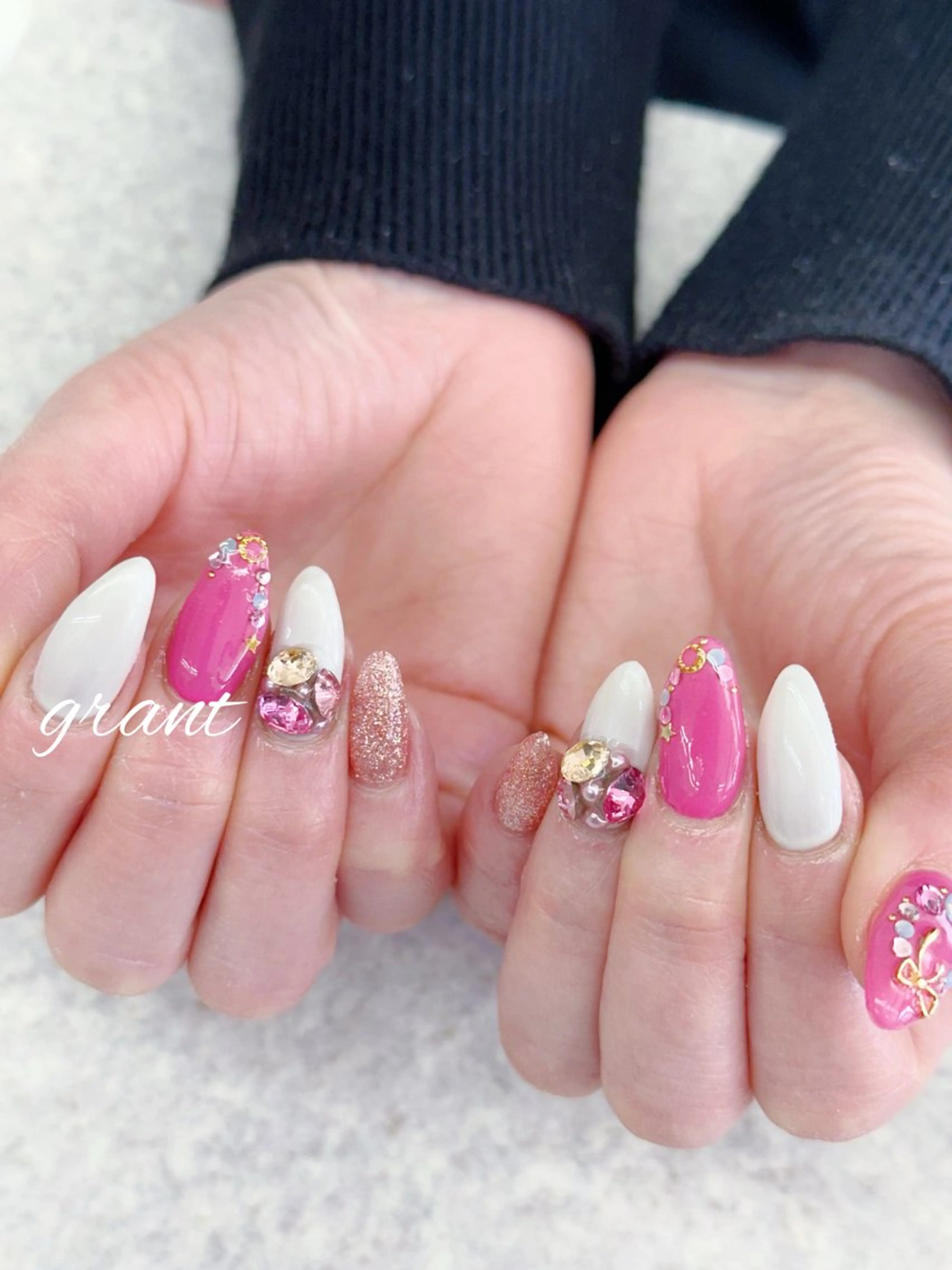 ネイル 春ネイル ハンドネイル nailsalon grantのネイルデザイン