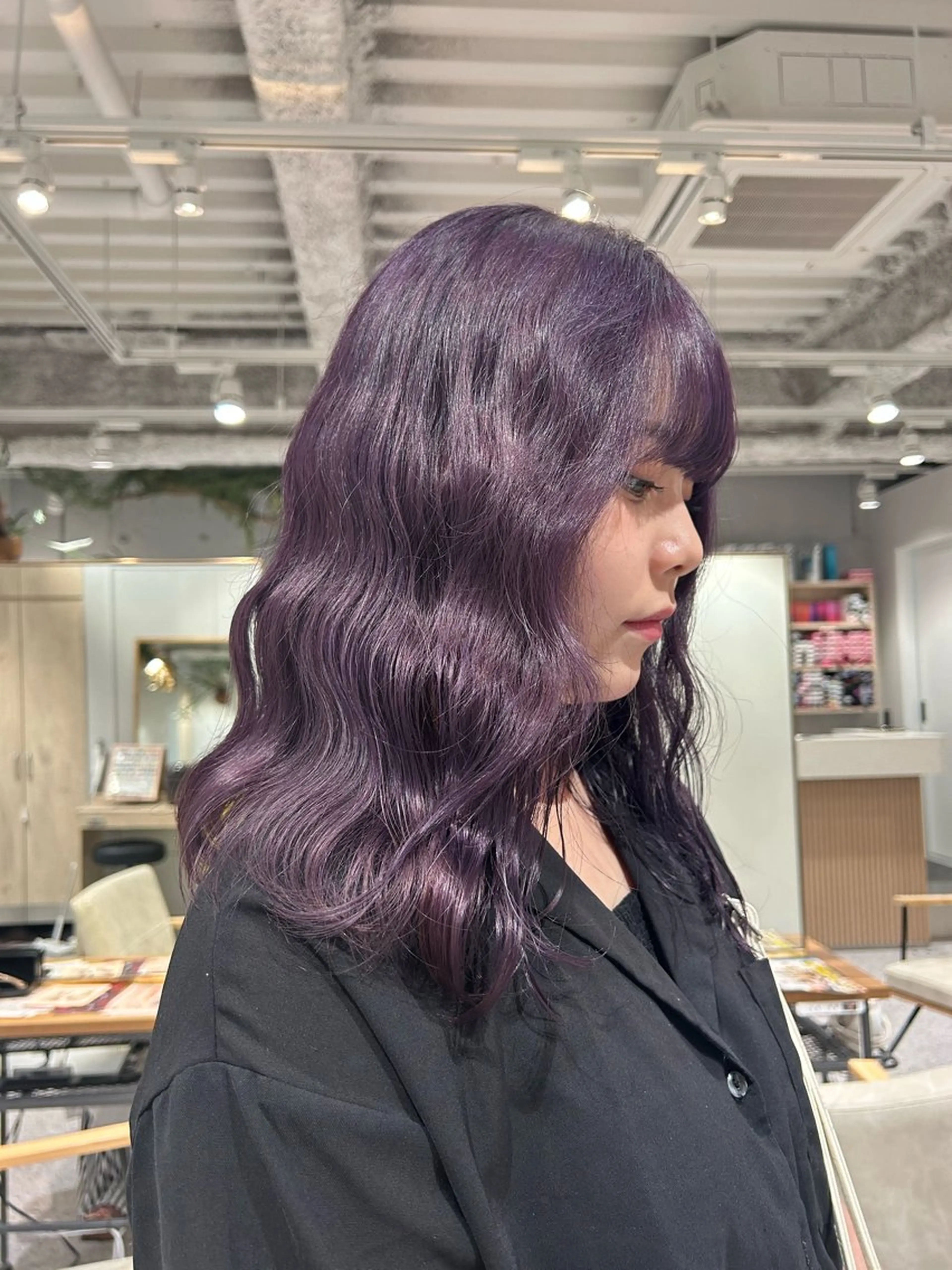 セミロング ヘアカラー hair&eye🎀 /momoKaのヘアスタイル