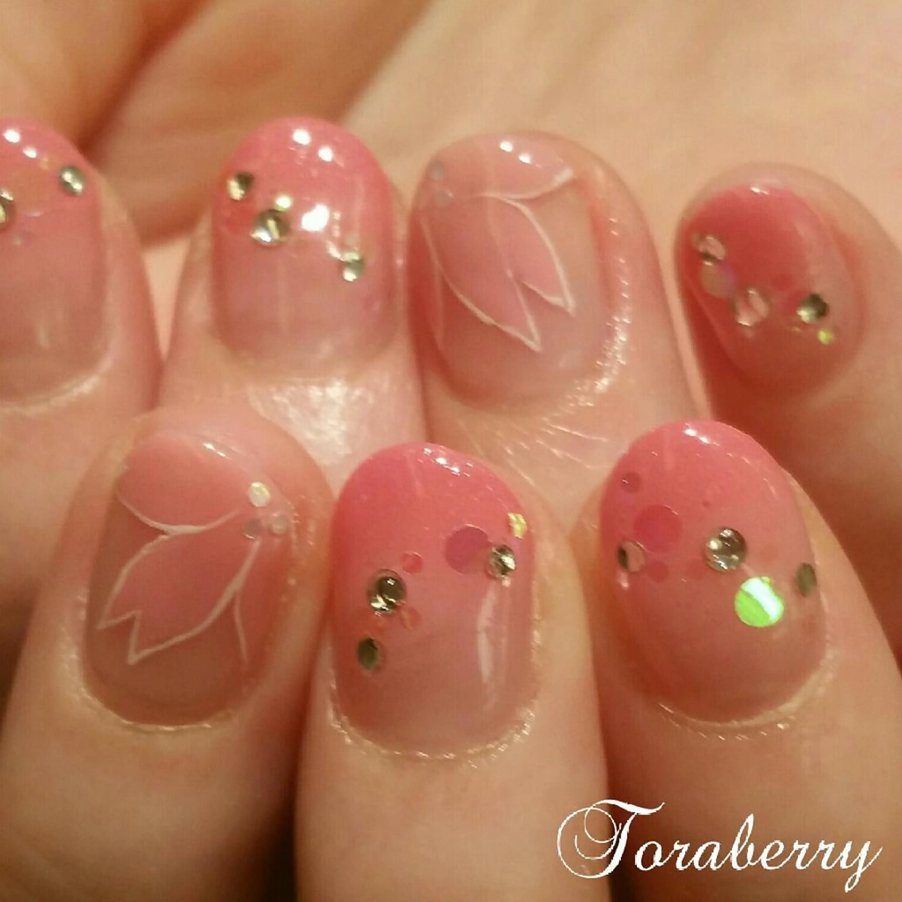 ネイル 桜ネイル ハンドネイル ネイリスト なつみのネイルデザイン