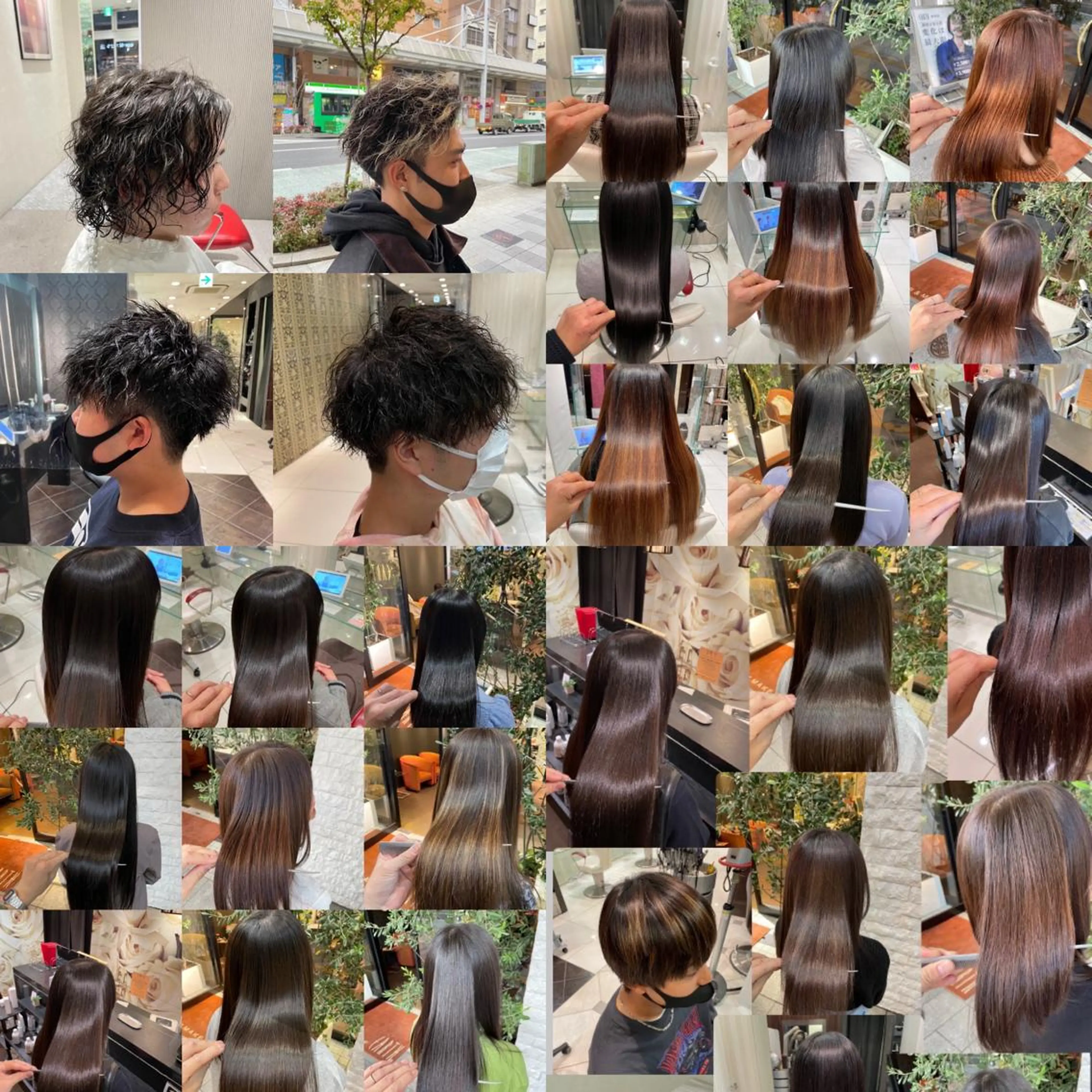 ミディアム 縮毛矯正/髪質改善 EARTH髙橋のヘアスタイル