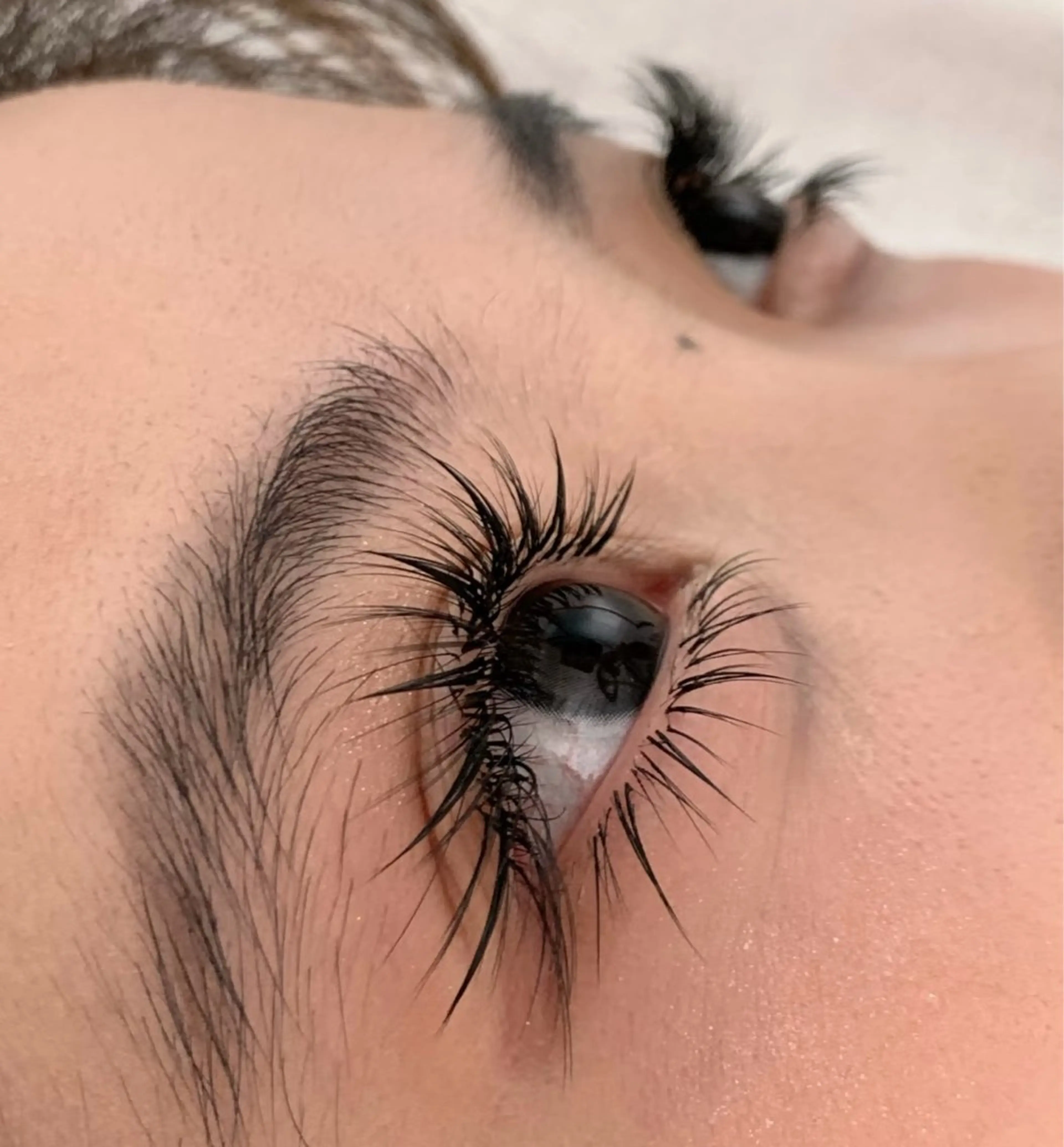 (マツエク) ワンホン上下120束  下つけ放題　コーティング付きの写真