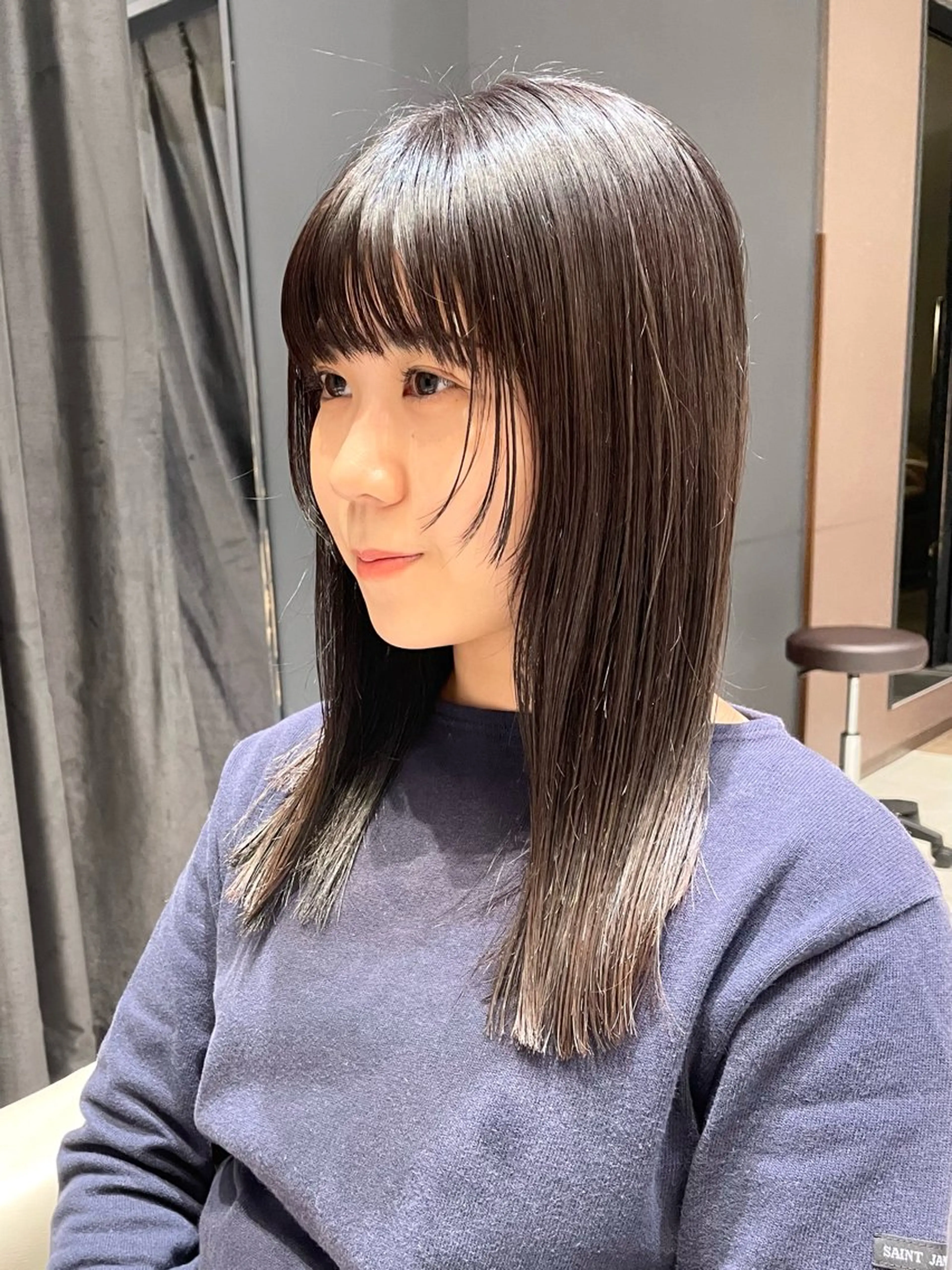 セミロング 顔周りカット ktwo/難波 /似合わせ/木浦のヘアスタイル