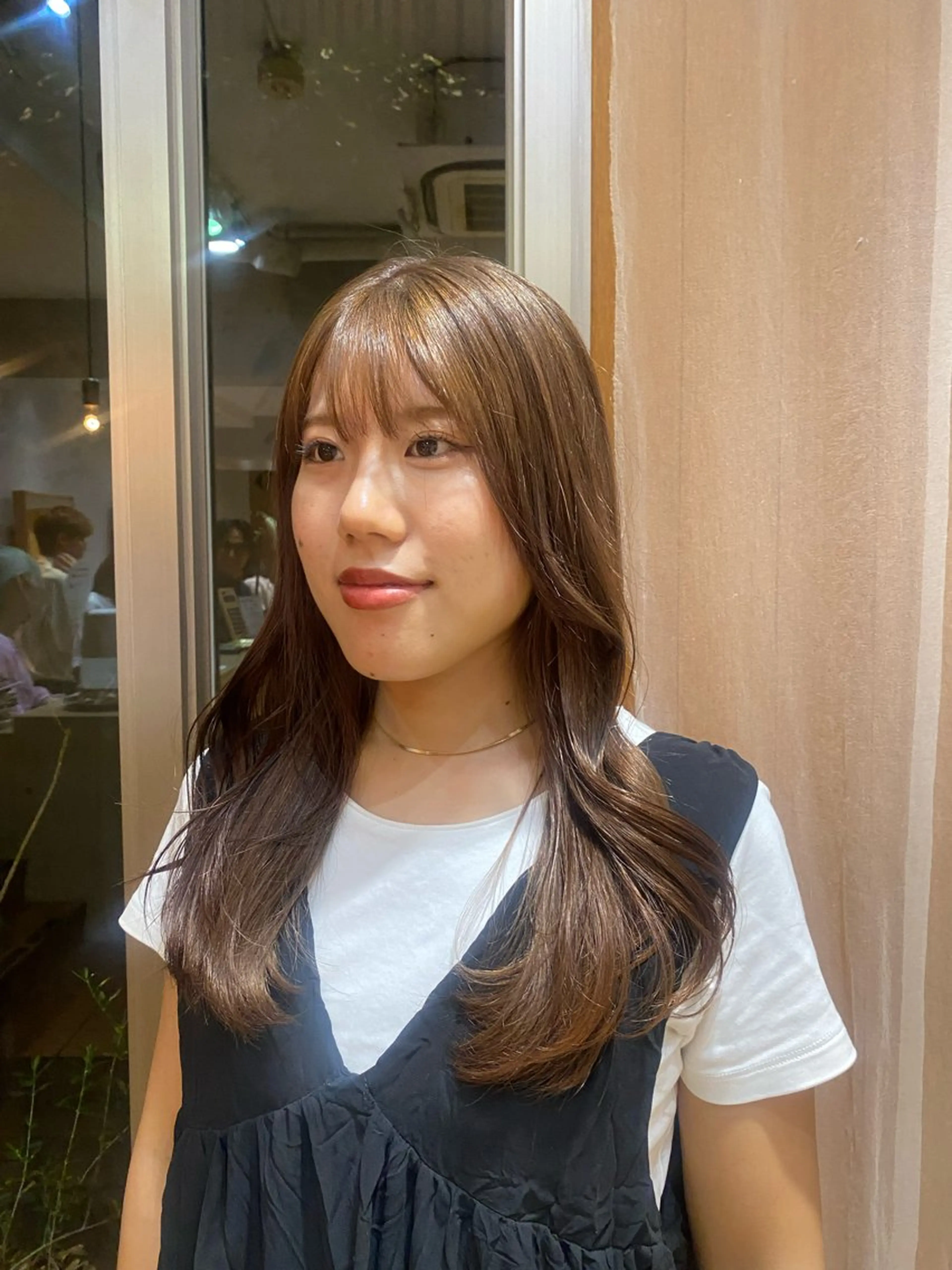 セミロング 大人可愛い♡コテ巻き パーマ🌼杉田 萌恵のヘアスタイル