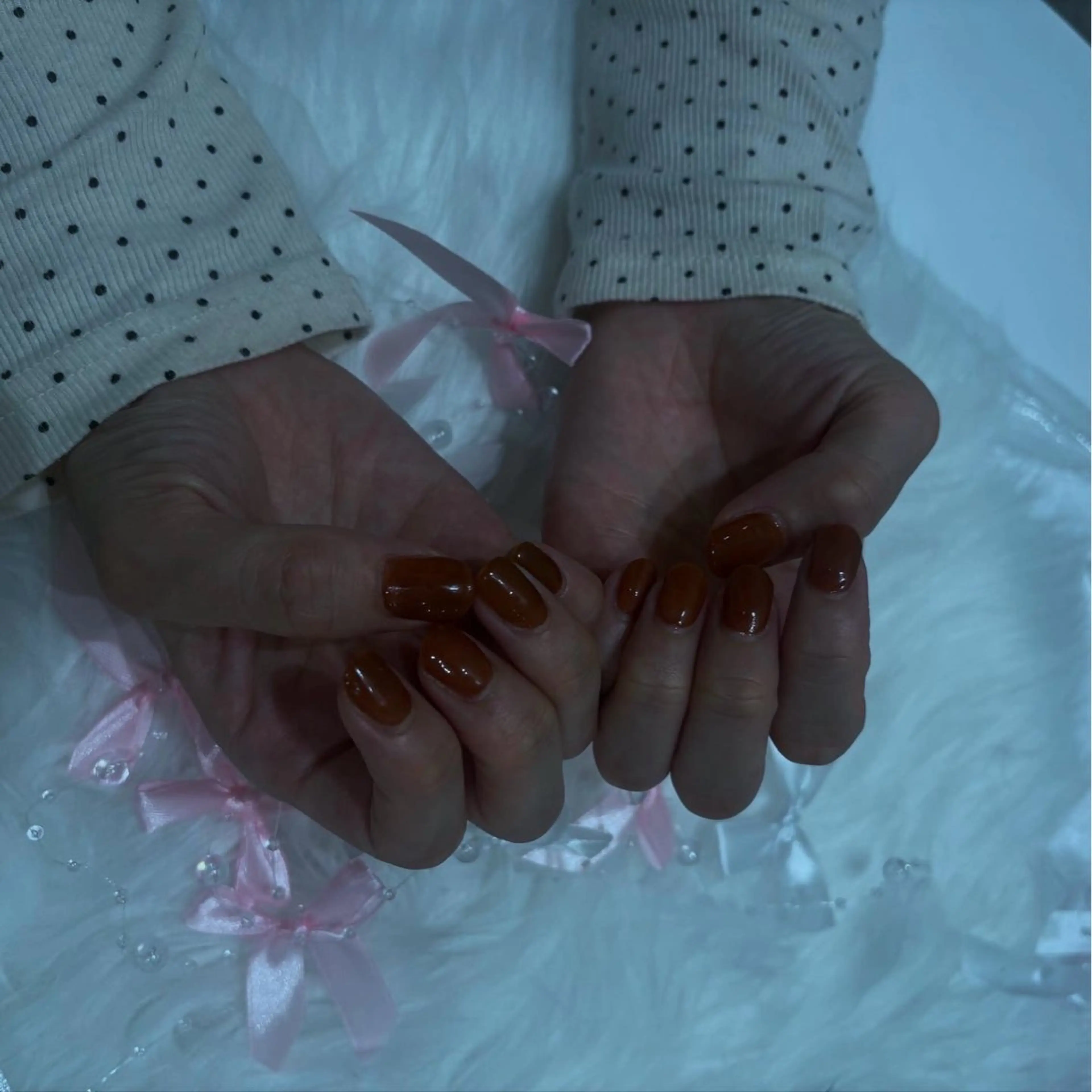 ネイル 長さ出し ジェルネイル ハート キラキラネイル 韓国ネイル Vante梅田店所属・vante_aimi .パラジェル取扱店のネイルデザイン