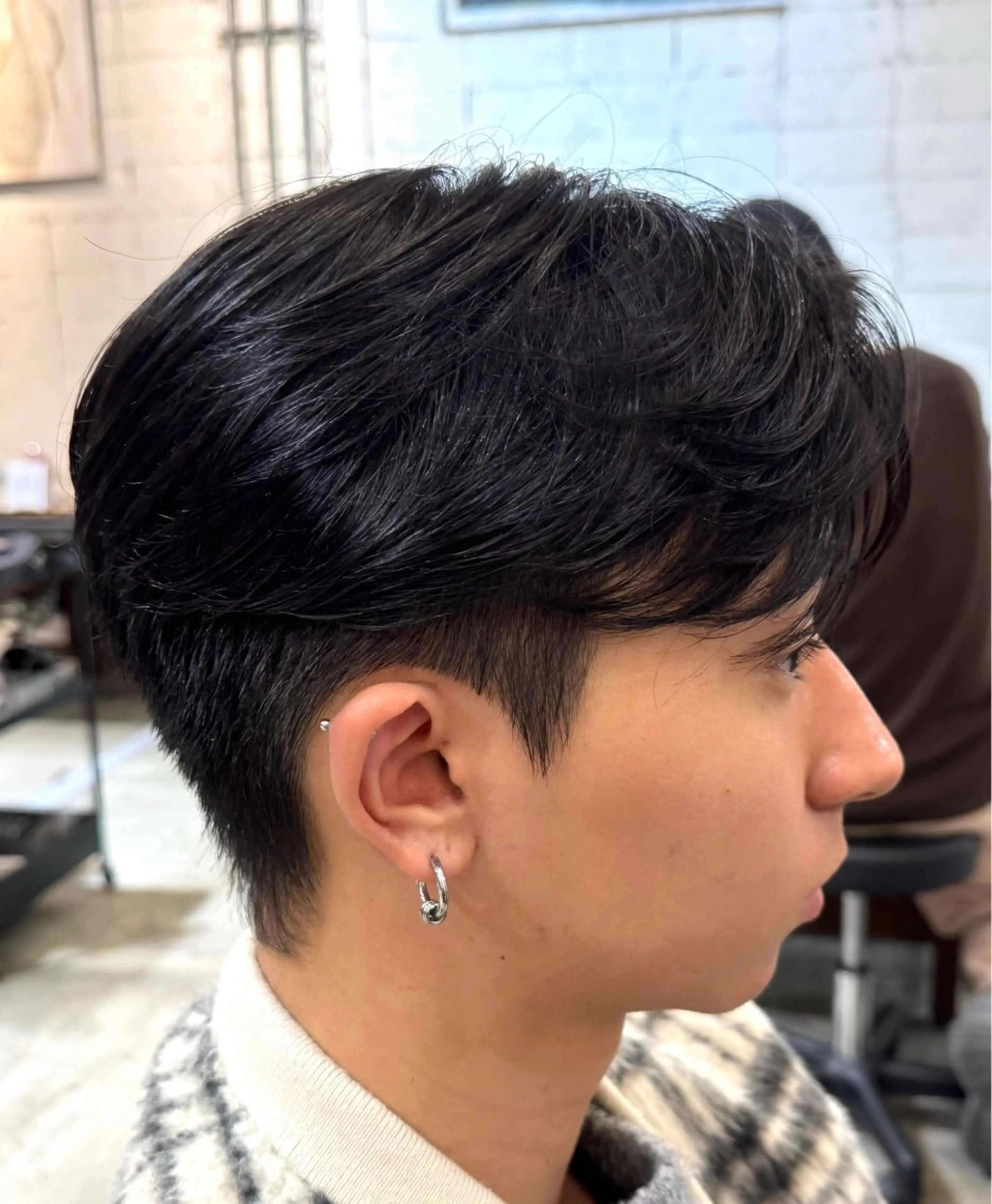 ショート パーマ メンズ 吉祥寺/ダウンパーマ メンズ韓国ヘア/桑本のヘアスタイル