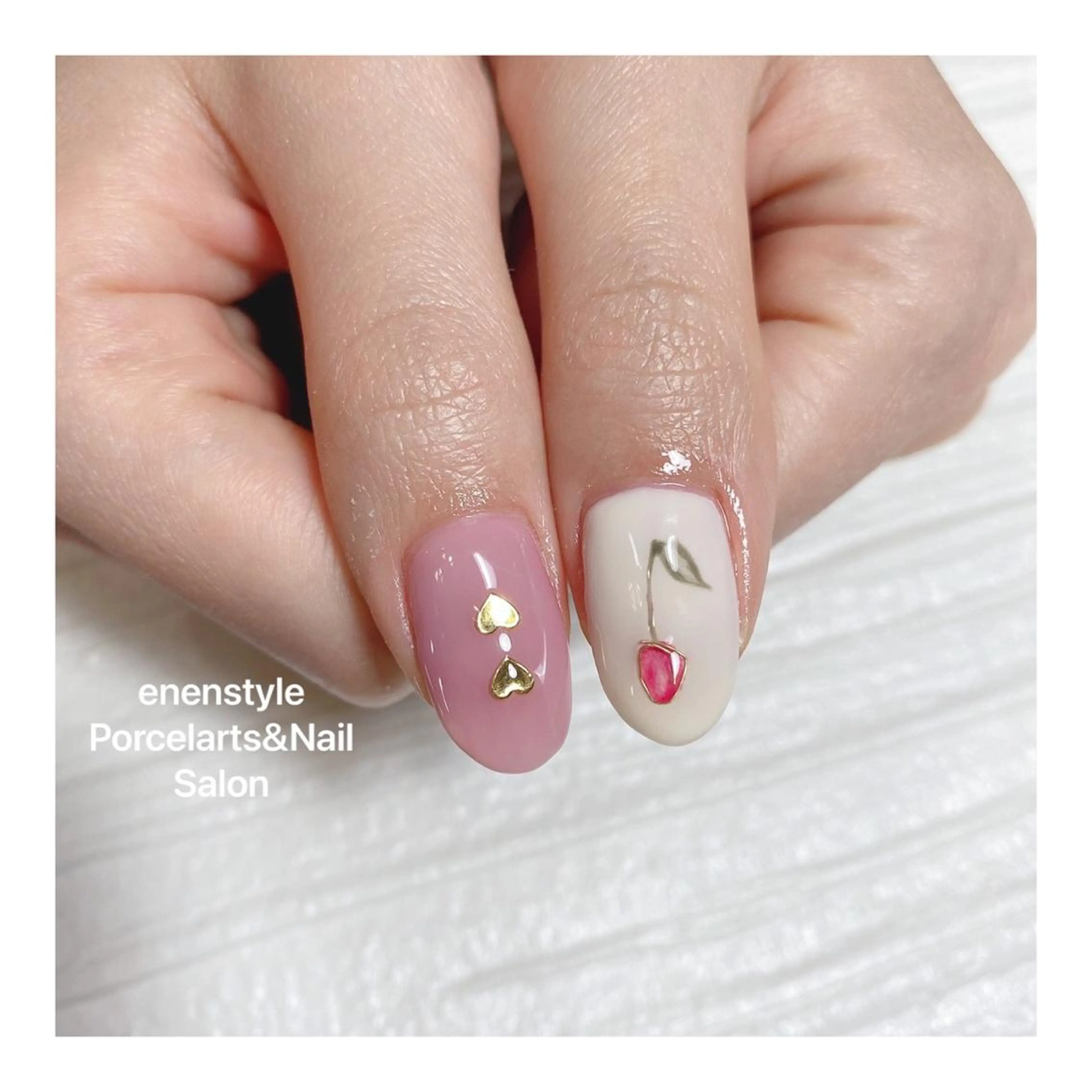 ミディアム ネイル ハンドネイル 👑enen style👑のネイルデザイン