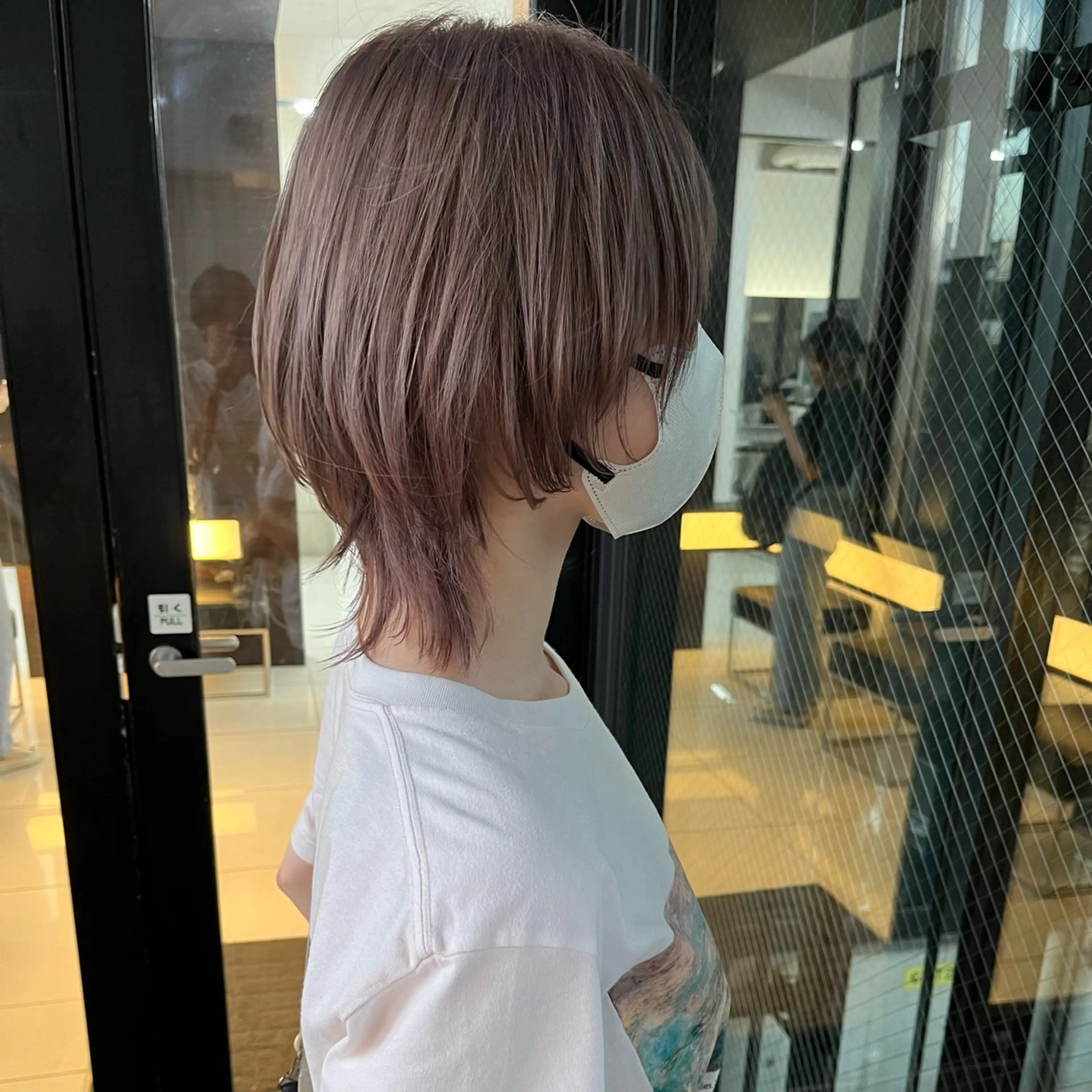 ショート カラー ブリーチ ケアブリーチ ダブルカラー ラベンダーカラー 似合わせカット ハタケヤマヨシキ ／BOOTHのヘアスタイル