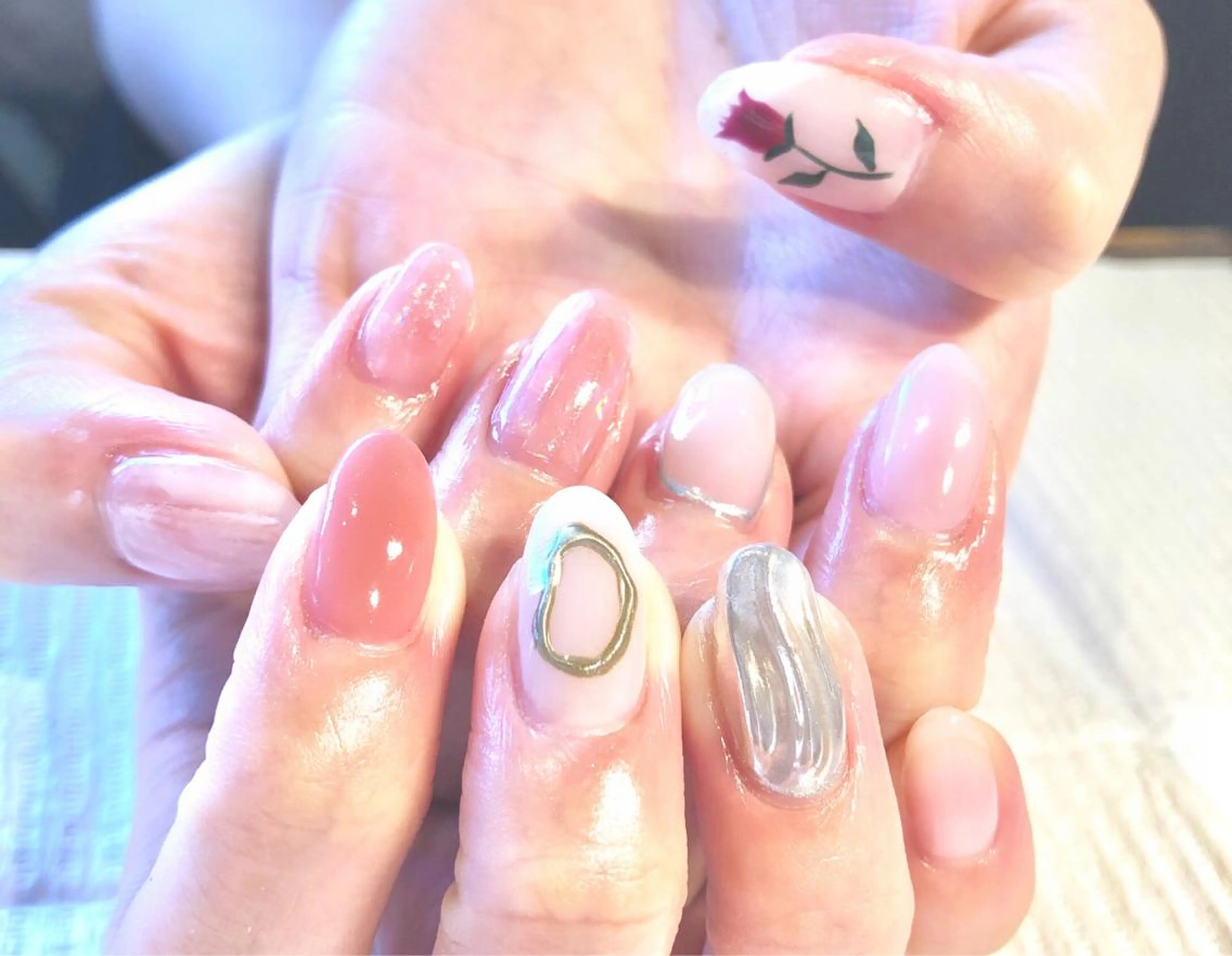 ネイル ニュアンスネイル TRAM-nail moriizumiのネイルデザイン