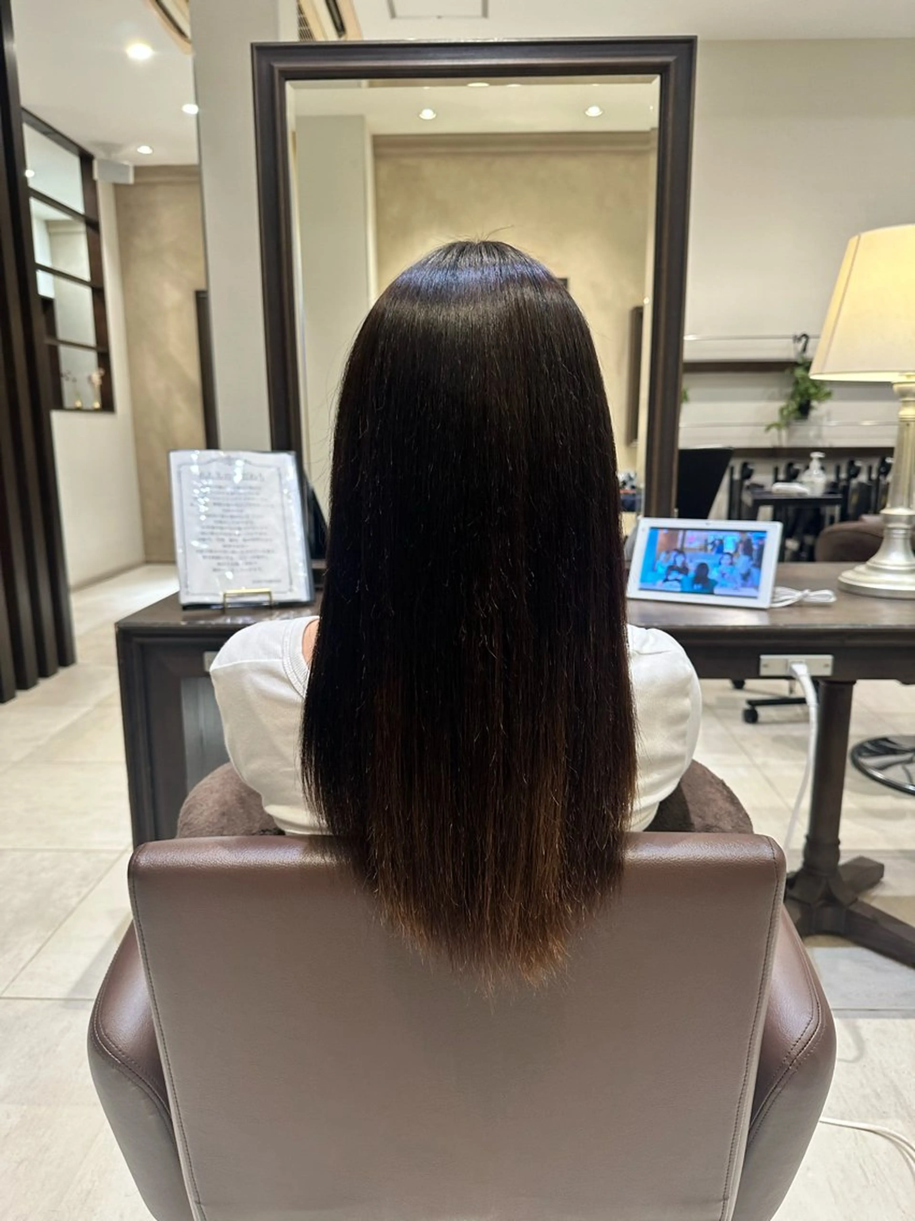 ロング 縮毛矯正 トリートメント 山本 麟太郎のヘアスタイル