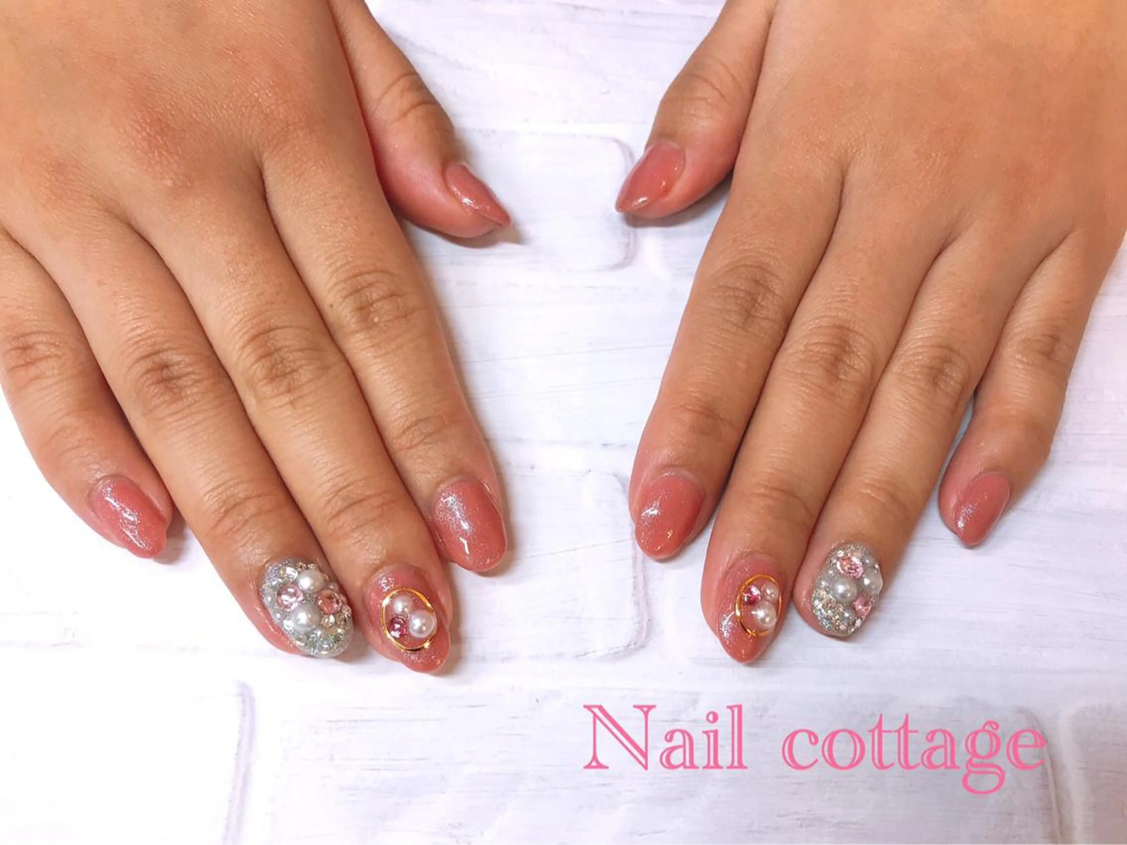 ネイル ピンク Nail cottageのネイルデザイン