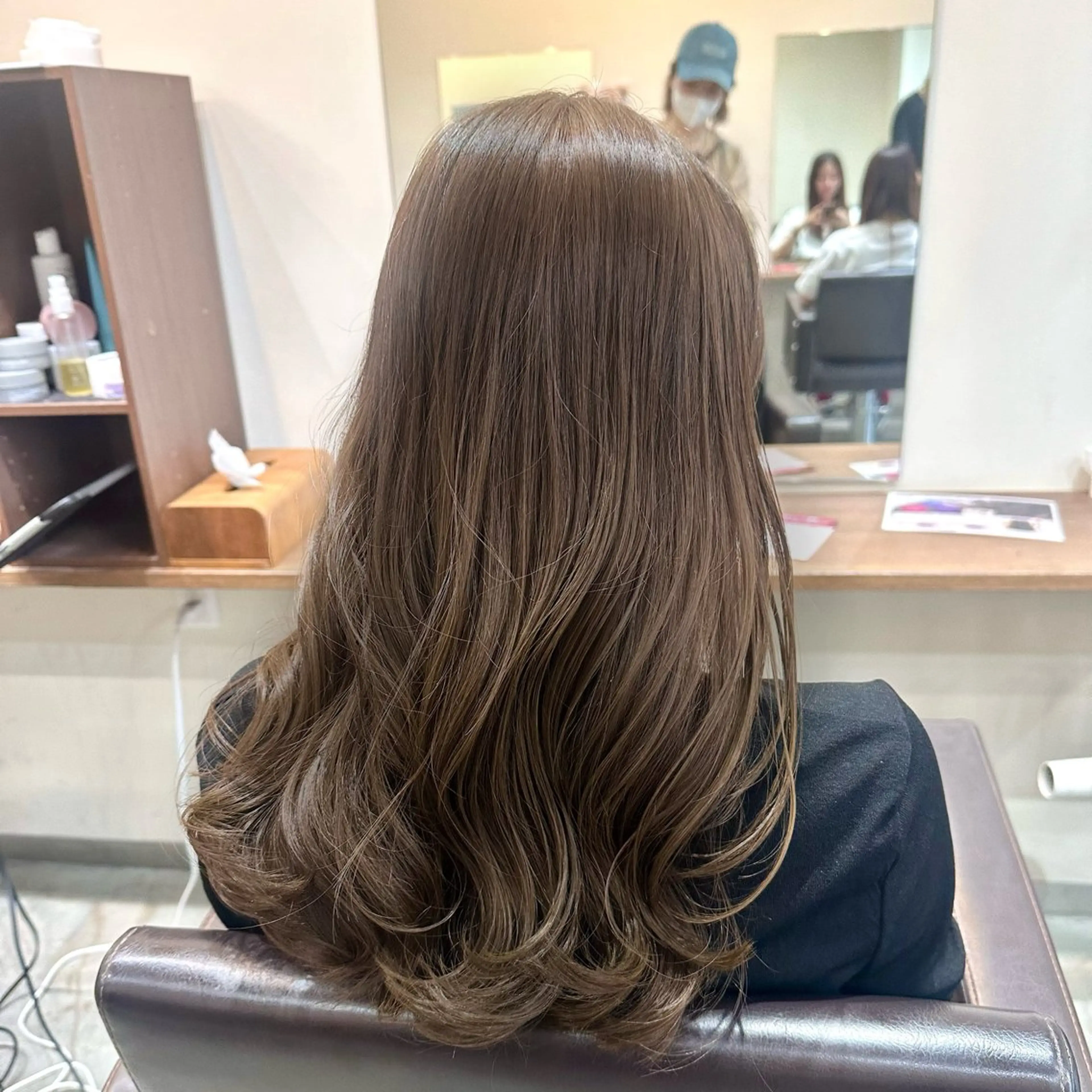 ミディアム カラー カット ヘアカラー トリートメント 縮毛矯正+モテカラー 🎀✨MIHOのヘアスタイル