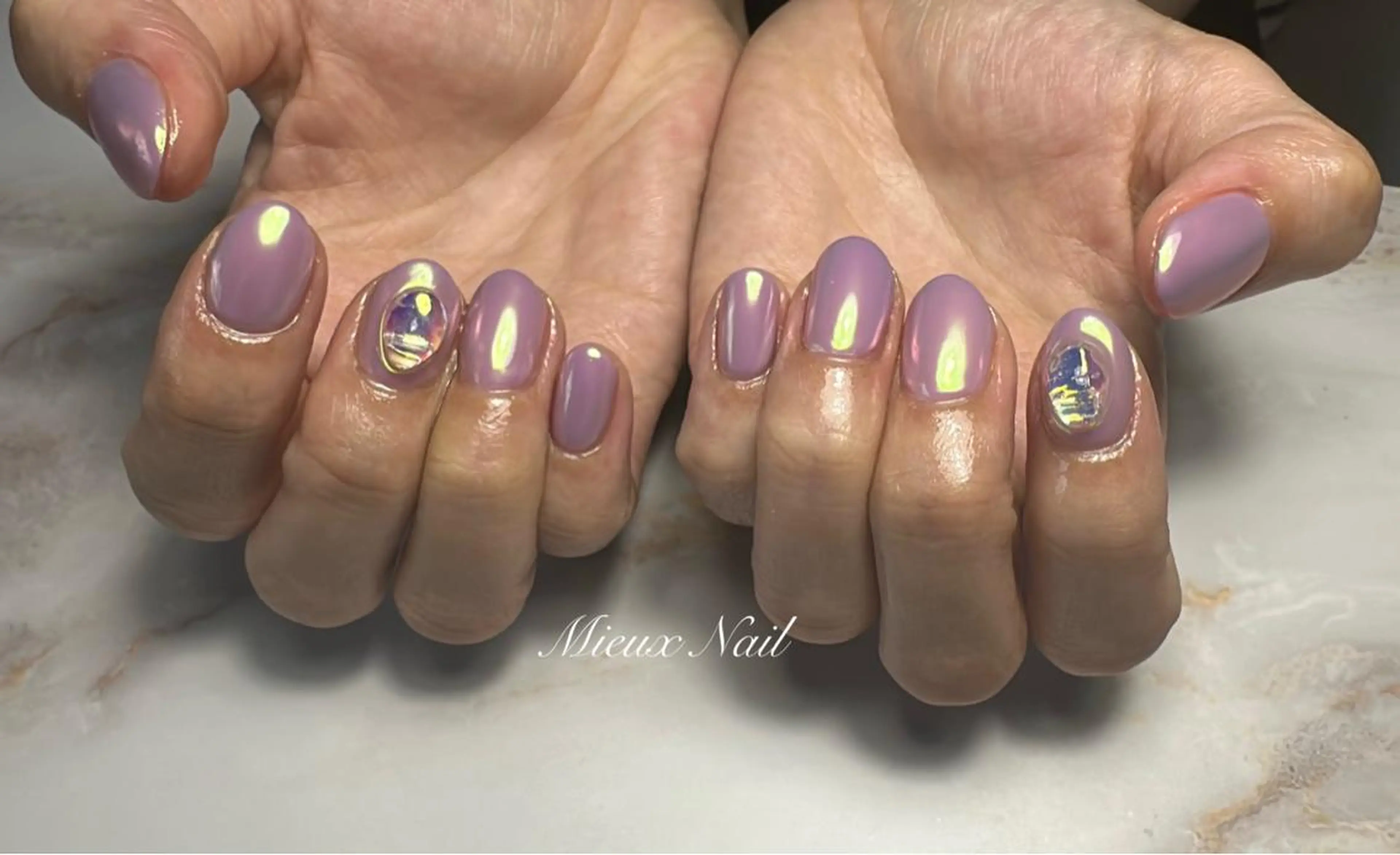 (オフ有り)パラジェル ハンド オーロラネイルの写真