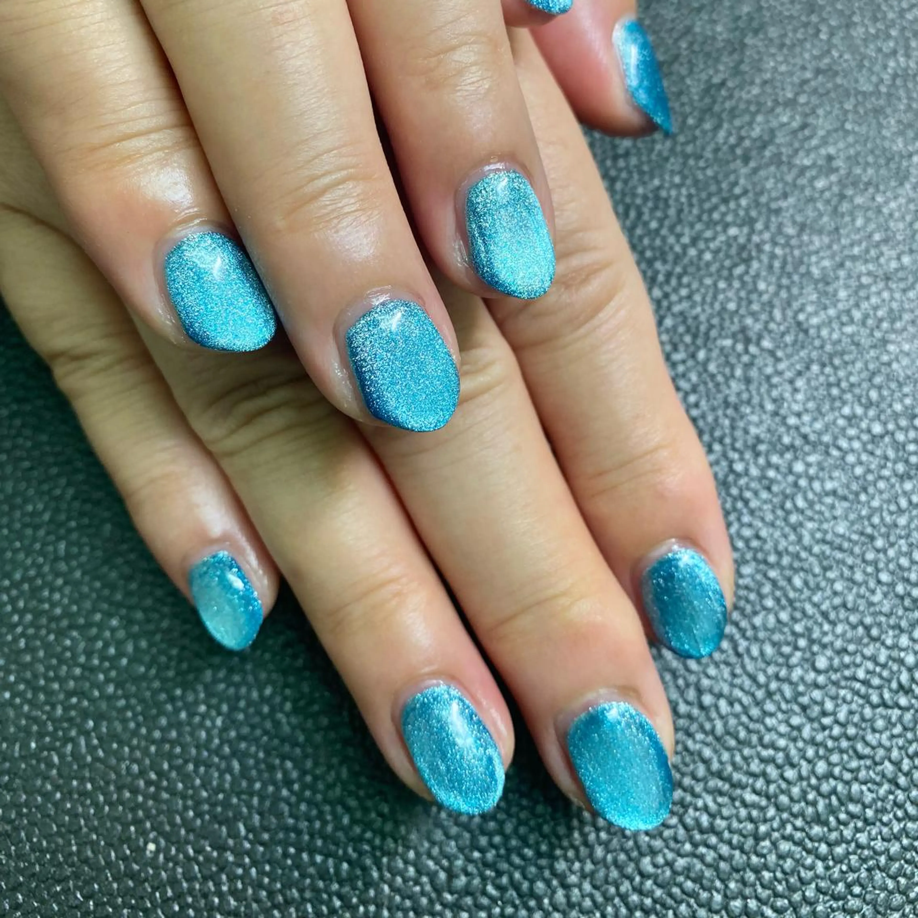 ネイル ブルー ラメ(グリッター) マグネットネイル kagami所属・kagami マイのネイルデザイン