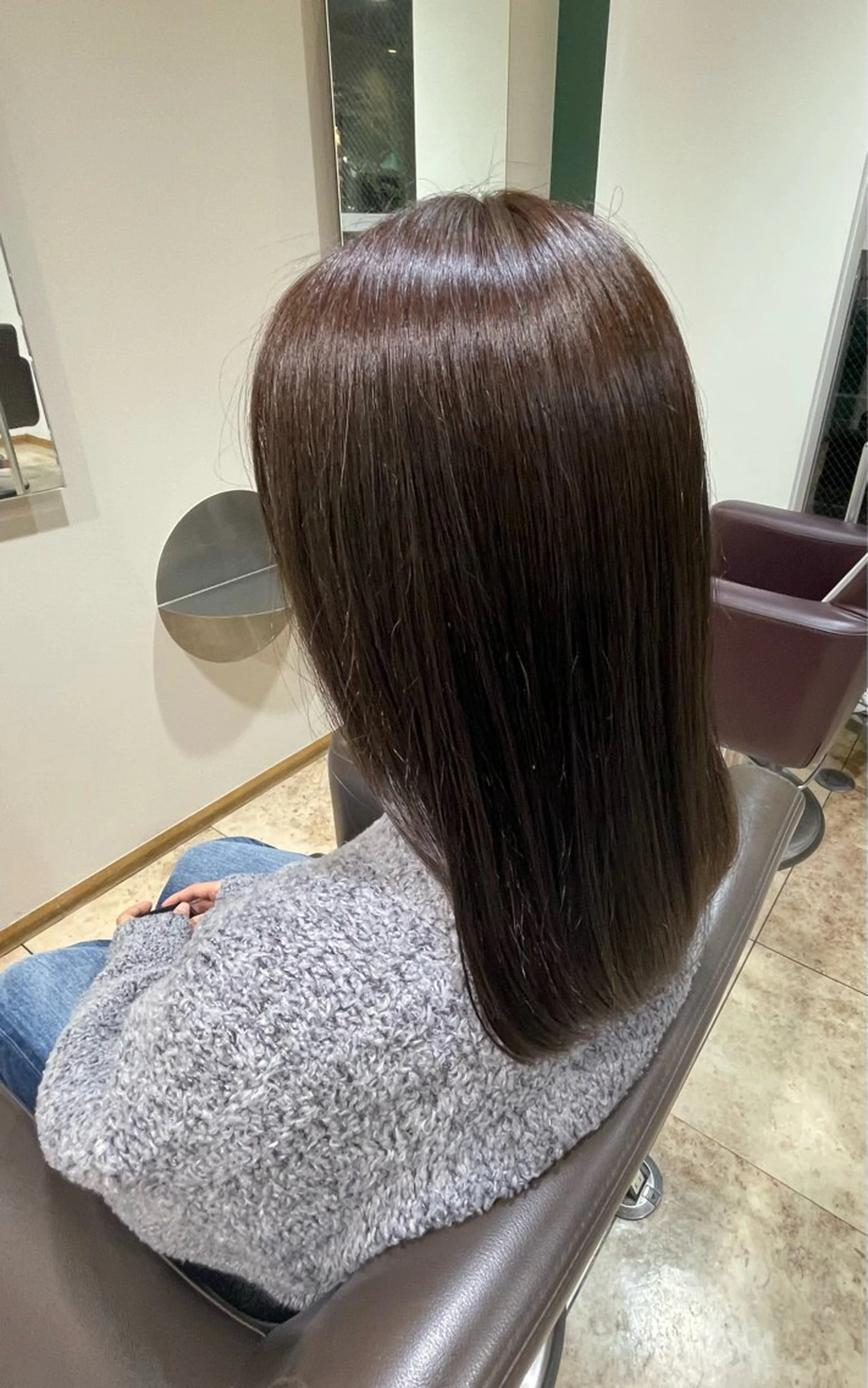 カラー 透明感カラー かすみ  ︎︎のヘアスタイル