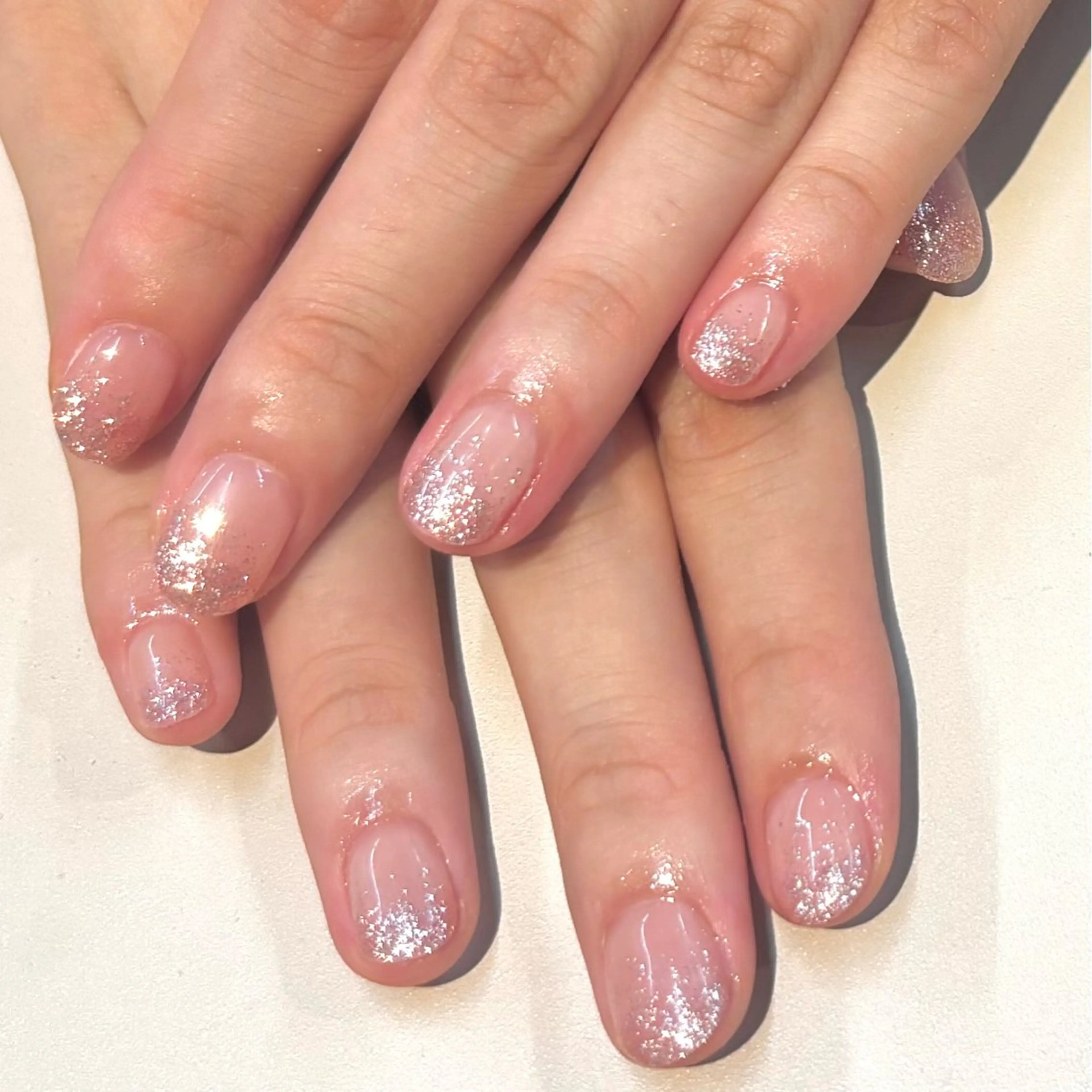 ネイル グラデーション キラキラネイル ラメ(グリッター) ラメグラデーション ピンク DEE nail yumi.Iのネイルデザイン