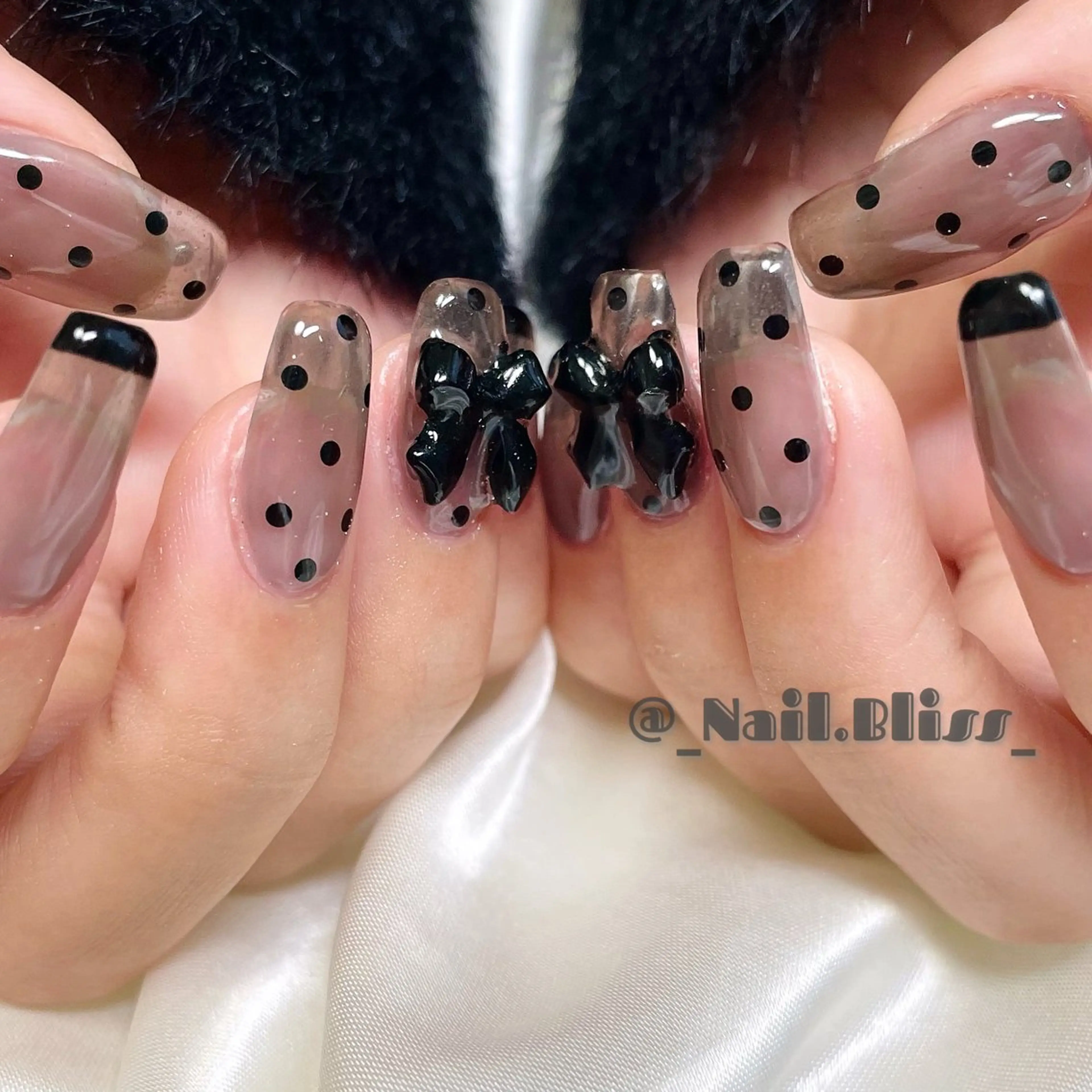 ネイル ドット スカルプネイル ハンドネイル NAIL BLISSのネイルデザイン