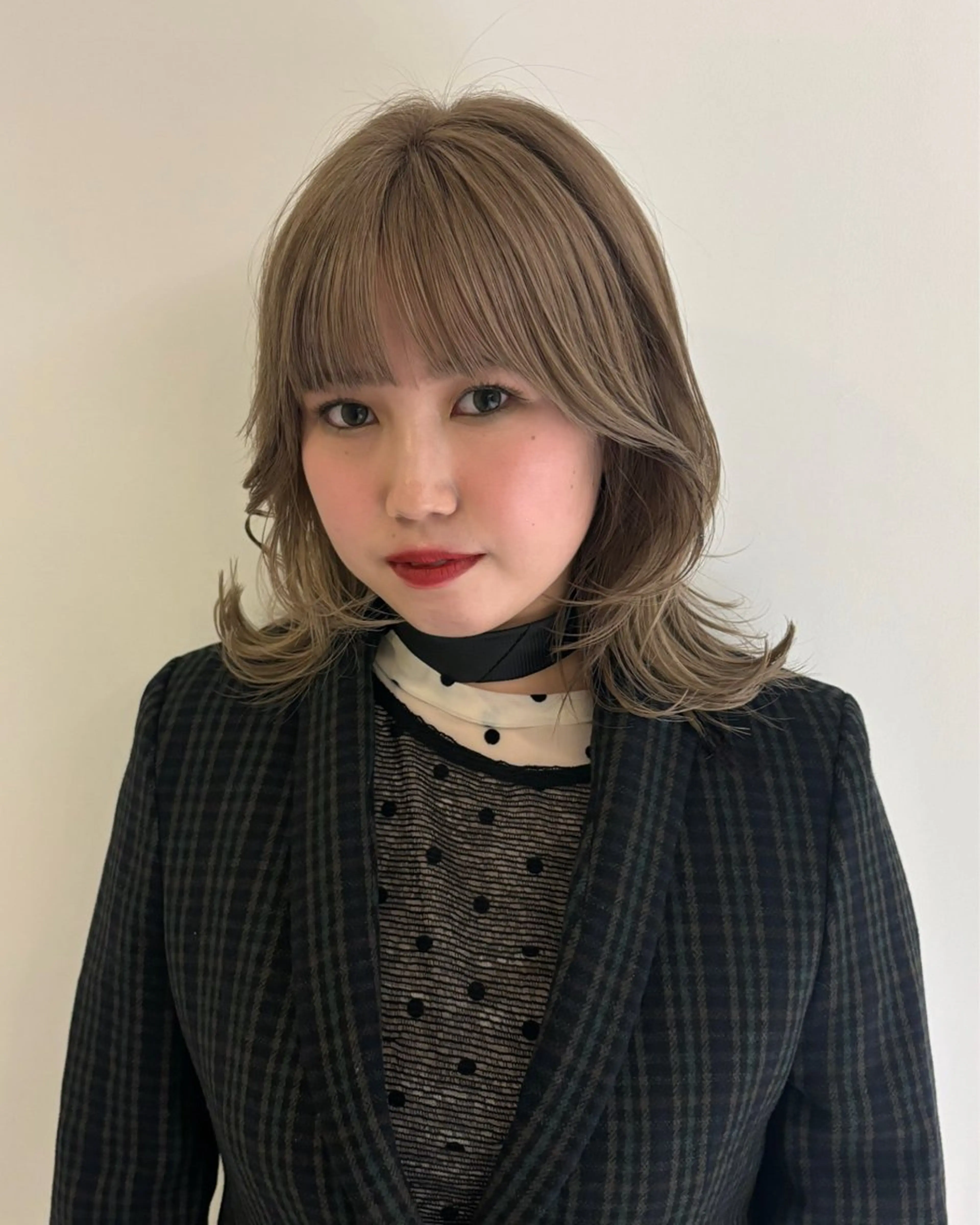 ミディアム レイヤーカット カット ﾚｲﾔｰ🎶似合わせ パーマ🎀ナナコのヘアスタイル