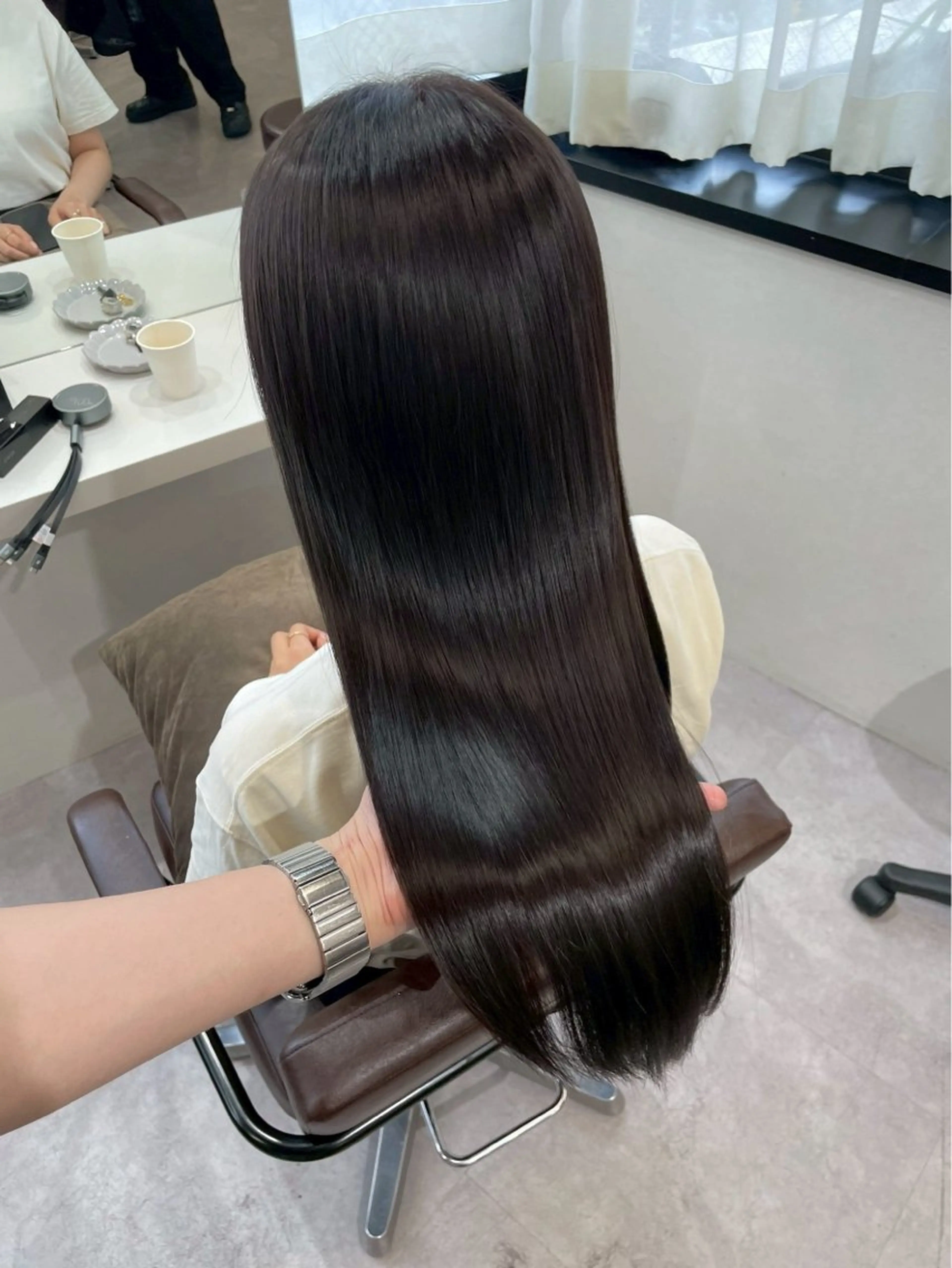 ロング 髪質改善 縮毛矯正 髪質改善/縮毛矯正 梅田茶屋町/西尾祐作のヘアスタイル