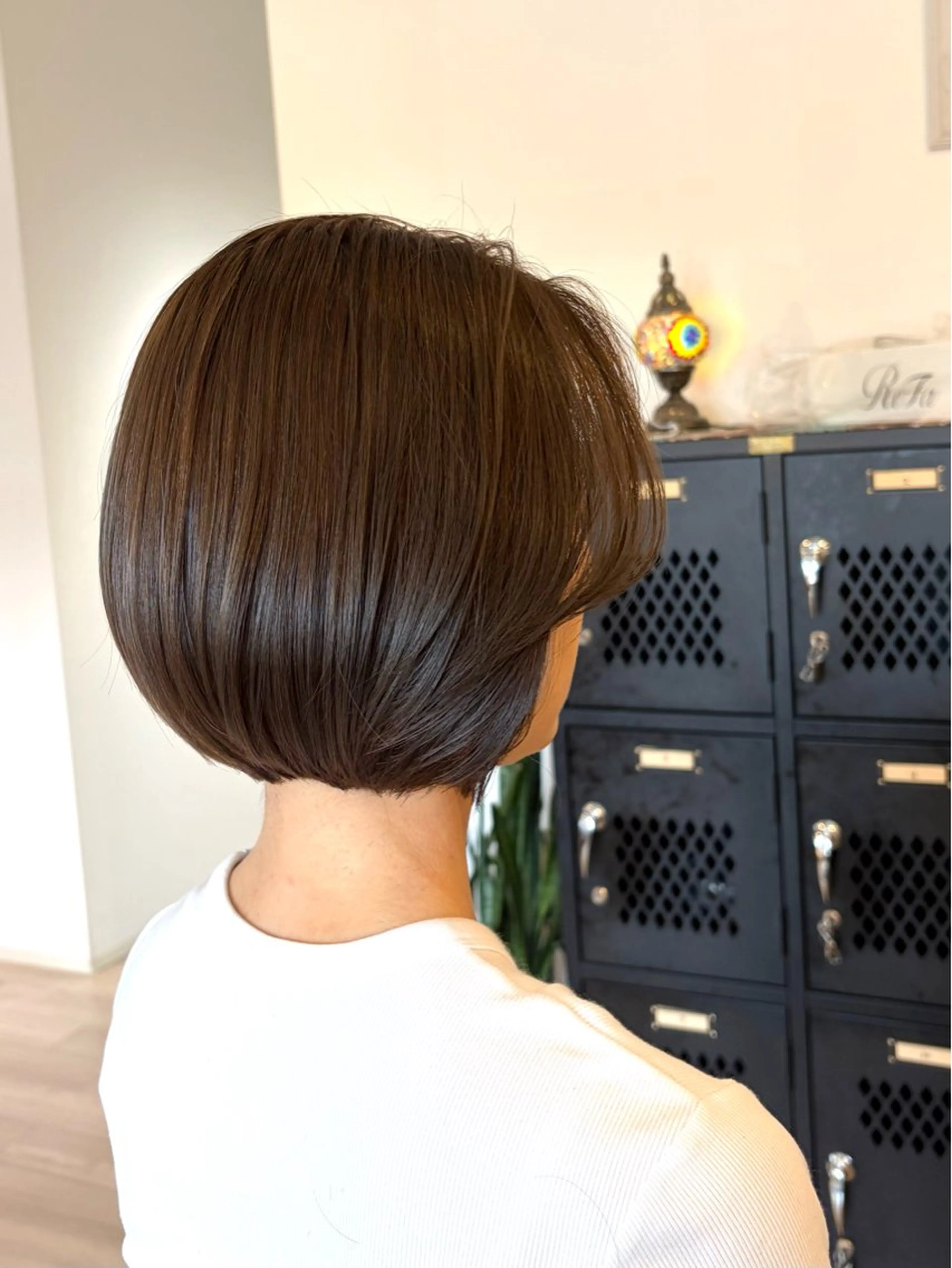 ショート カラー ヘアカラー 髪質改善カラー長縄 花音のヘアスタイル