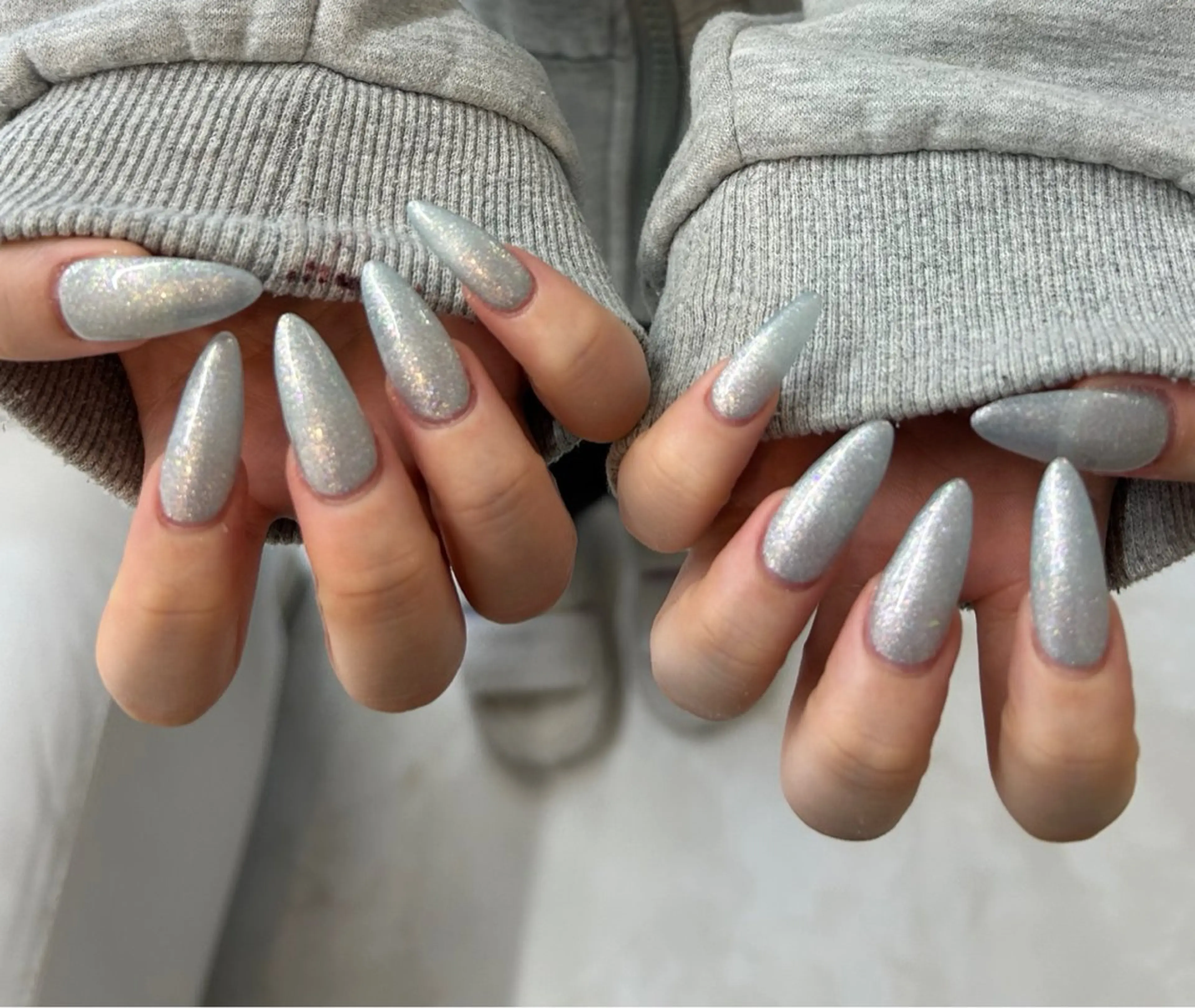 長さ出し10本ワンカラーorラメグラ(オフなし)の写真